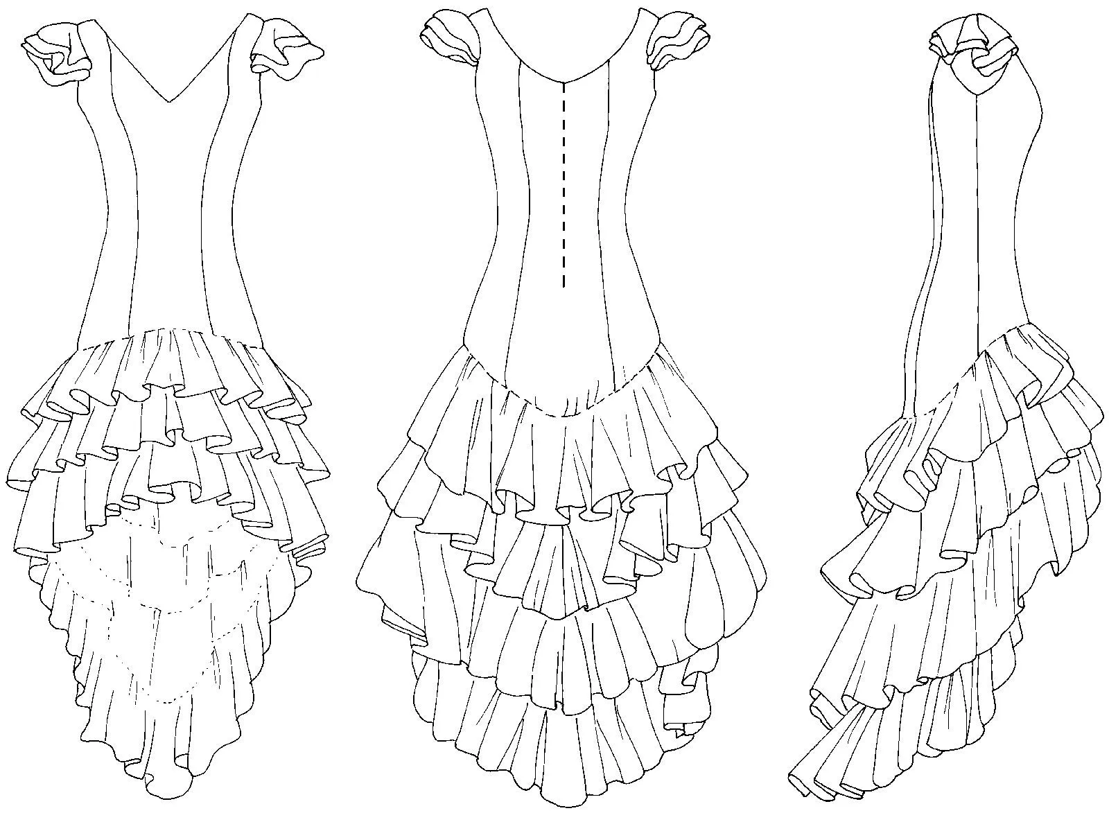 PDF Download of 140 Flamenco Dress and Practice Skirt