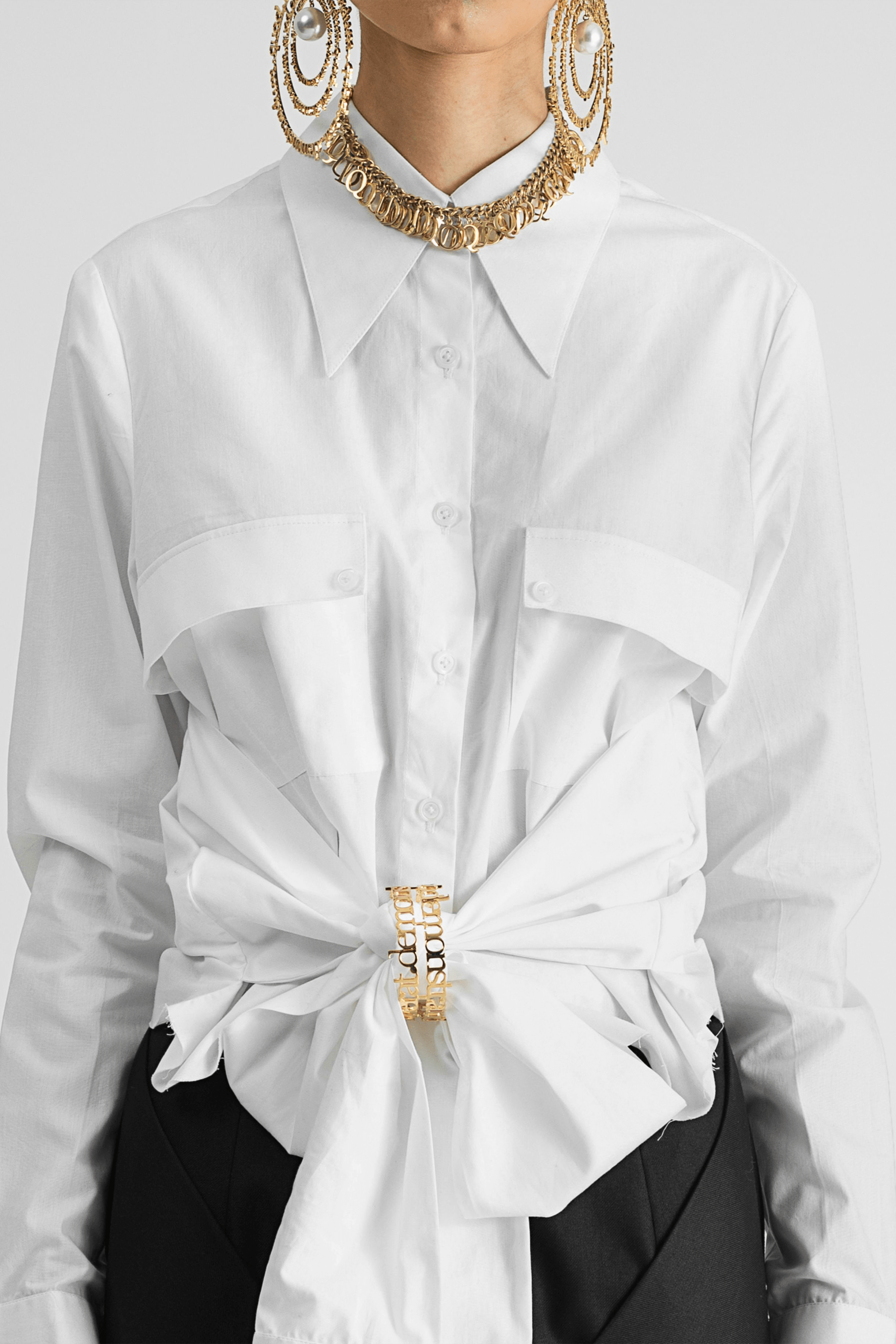 4 Sleeve Crop Shirt