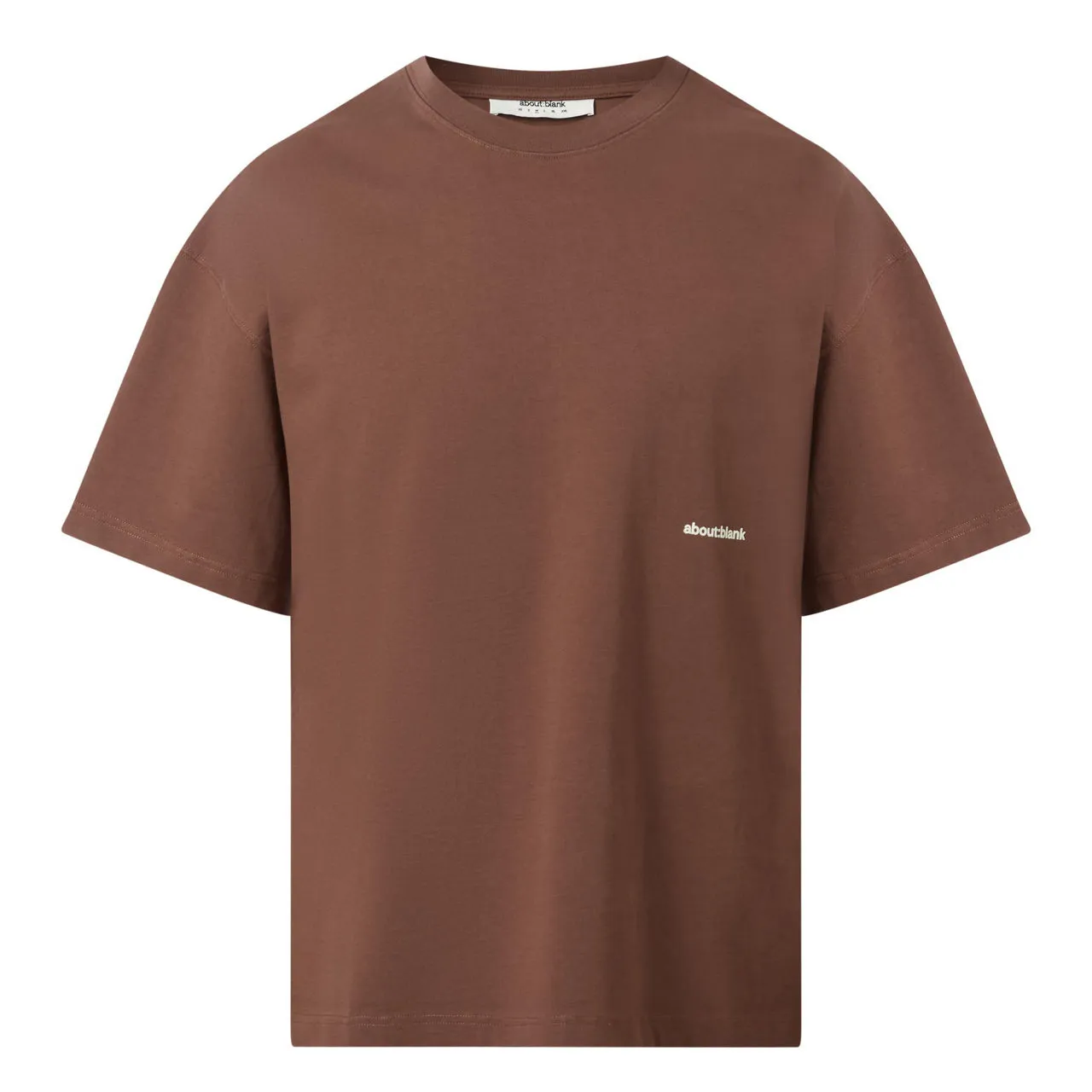 Brown Pink Signature Logo T-Shirt ABOUT:BLANK