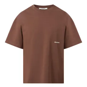 Brown Pink Signature Logo T-Shirt ABOUT:BLANK