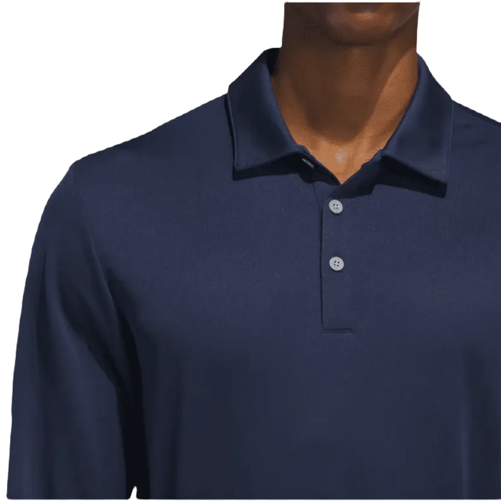 Adidas Navy Long Sleeve Polo Shirt.