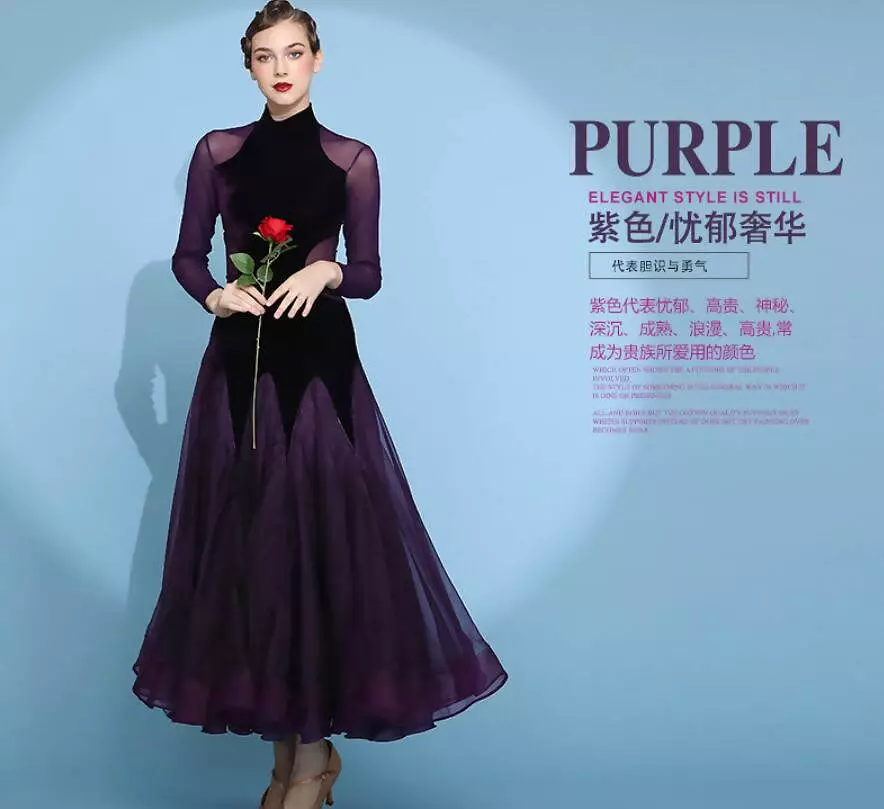 Amethyst Ballroom Dance Dress | Latest Collection