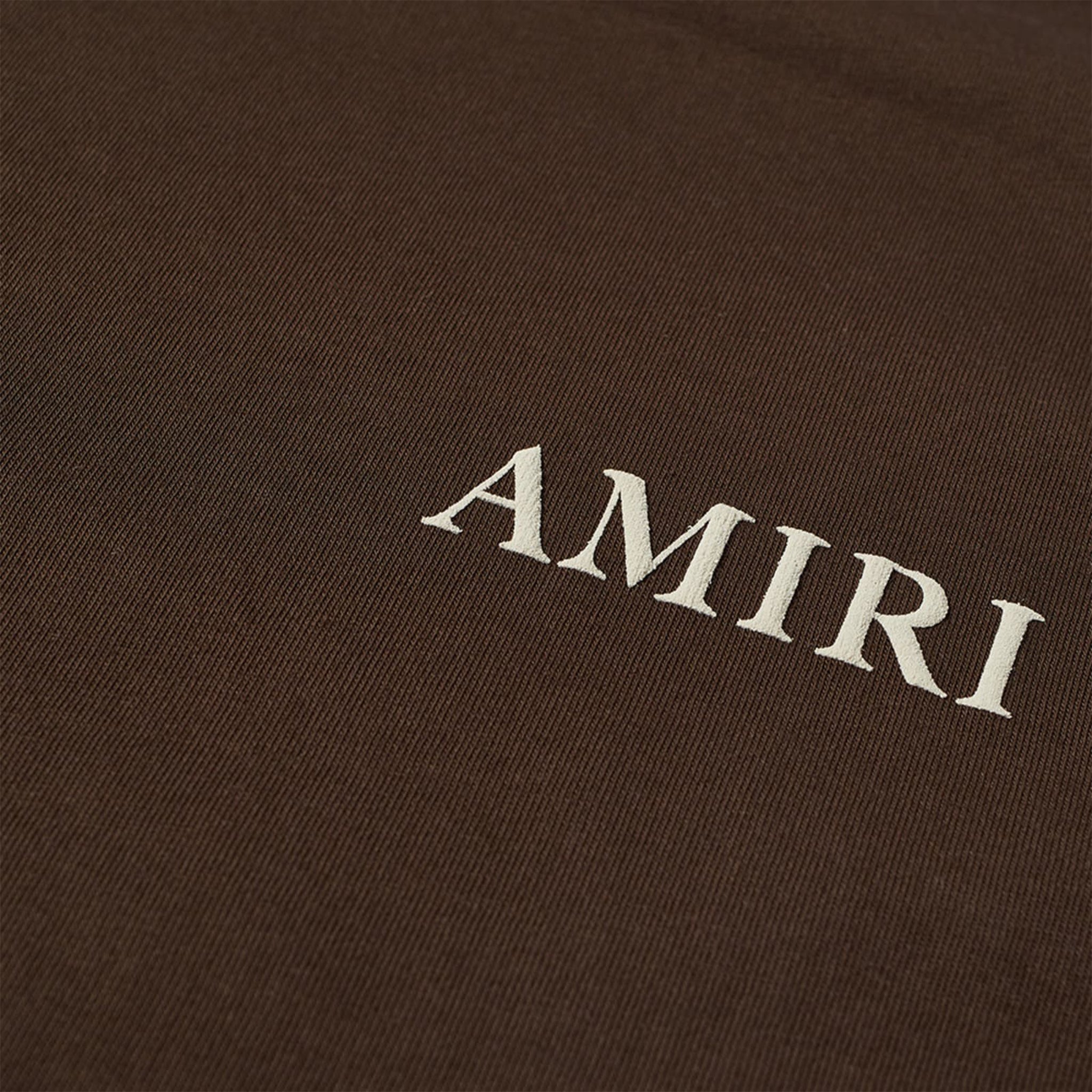 Amiri Brown Puff Logo T-Shirt