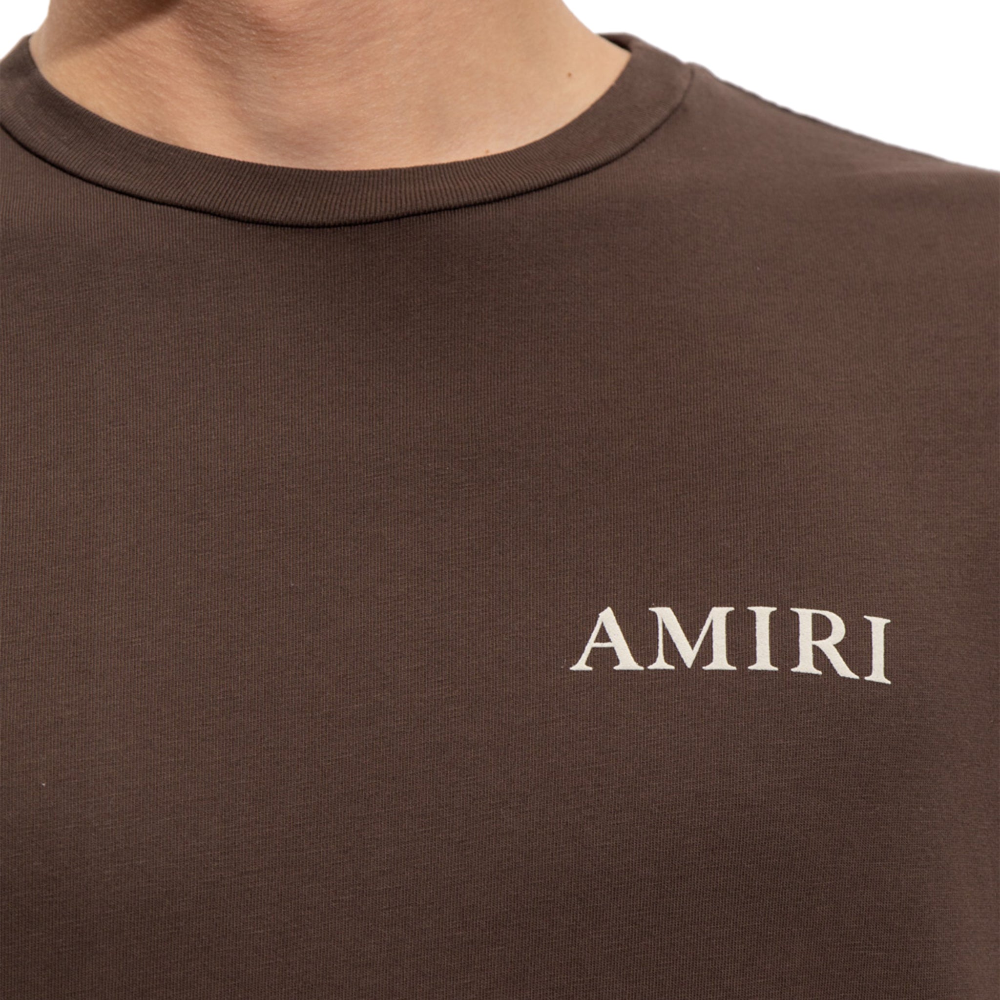 Amiri Brown Puff Logo T-Shirt