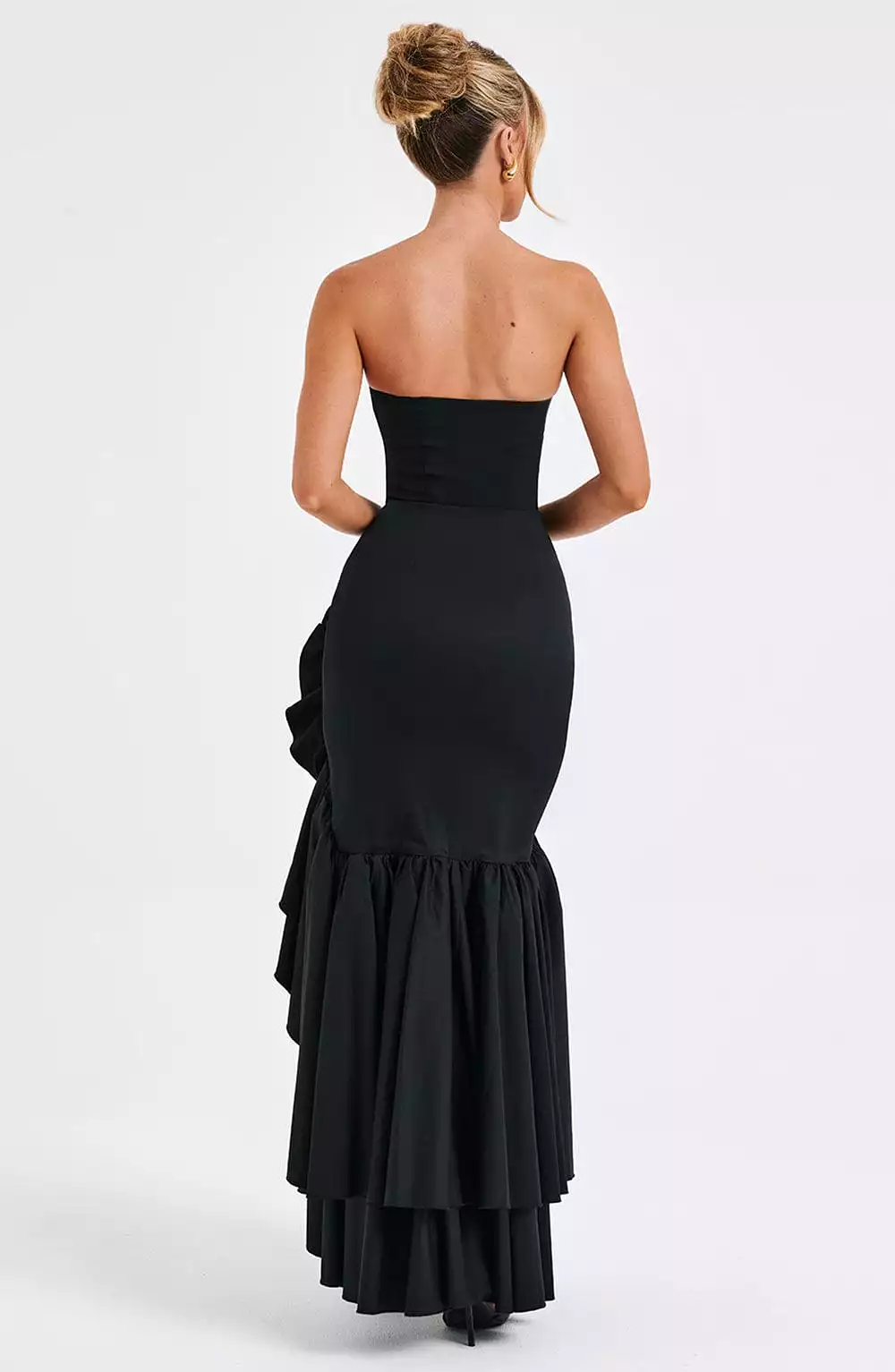 Angelina Black Maxi Dress