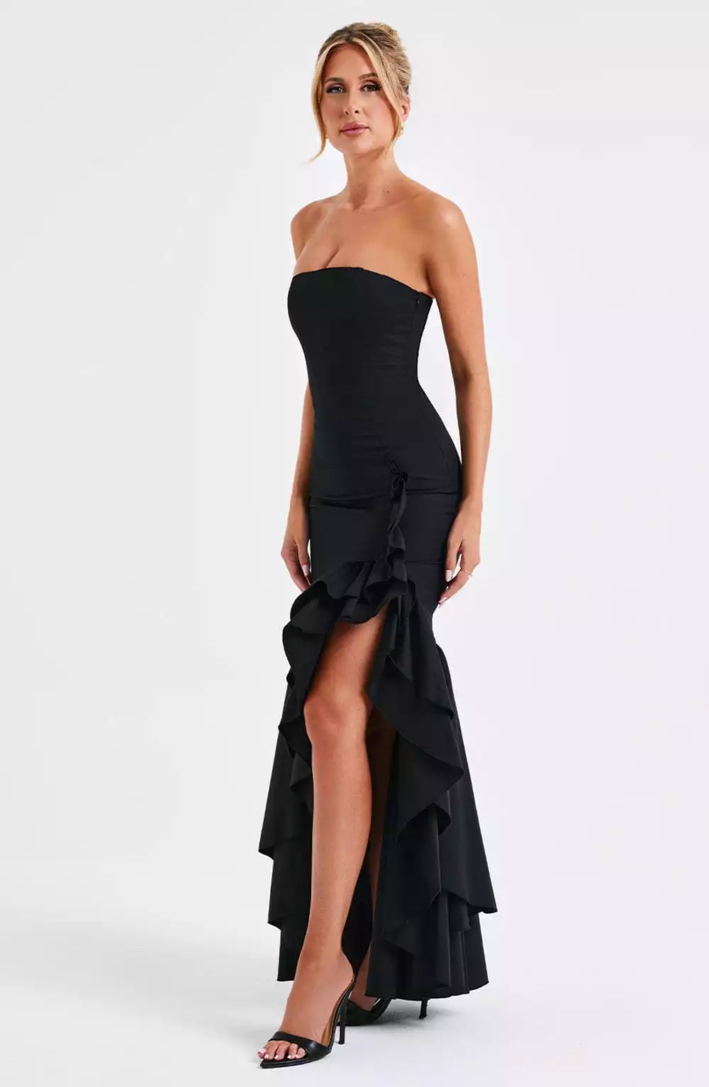 Angelina Black Maxi Dress