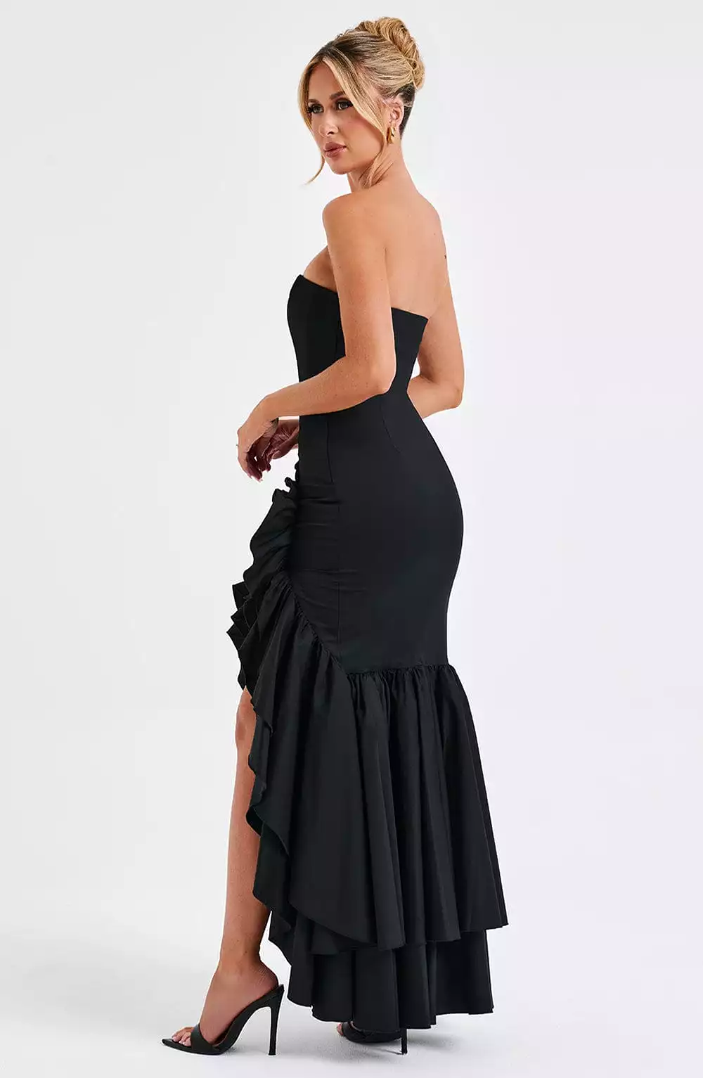 Angelina Black Maxi Dress