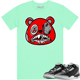 Angry Money Talks Baws Shirt - Green Glow 3s Jordan 3 Matching Shirt | Get It Now!