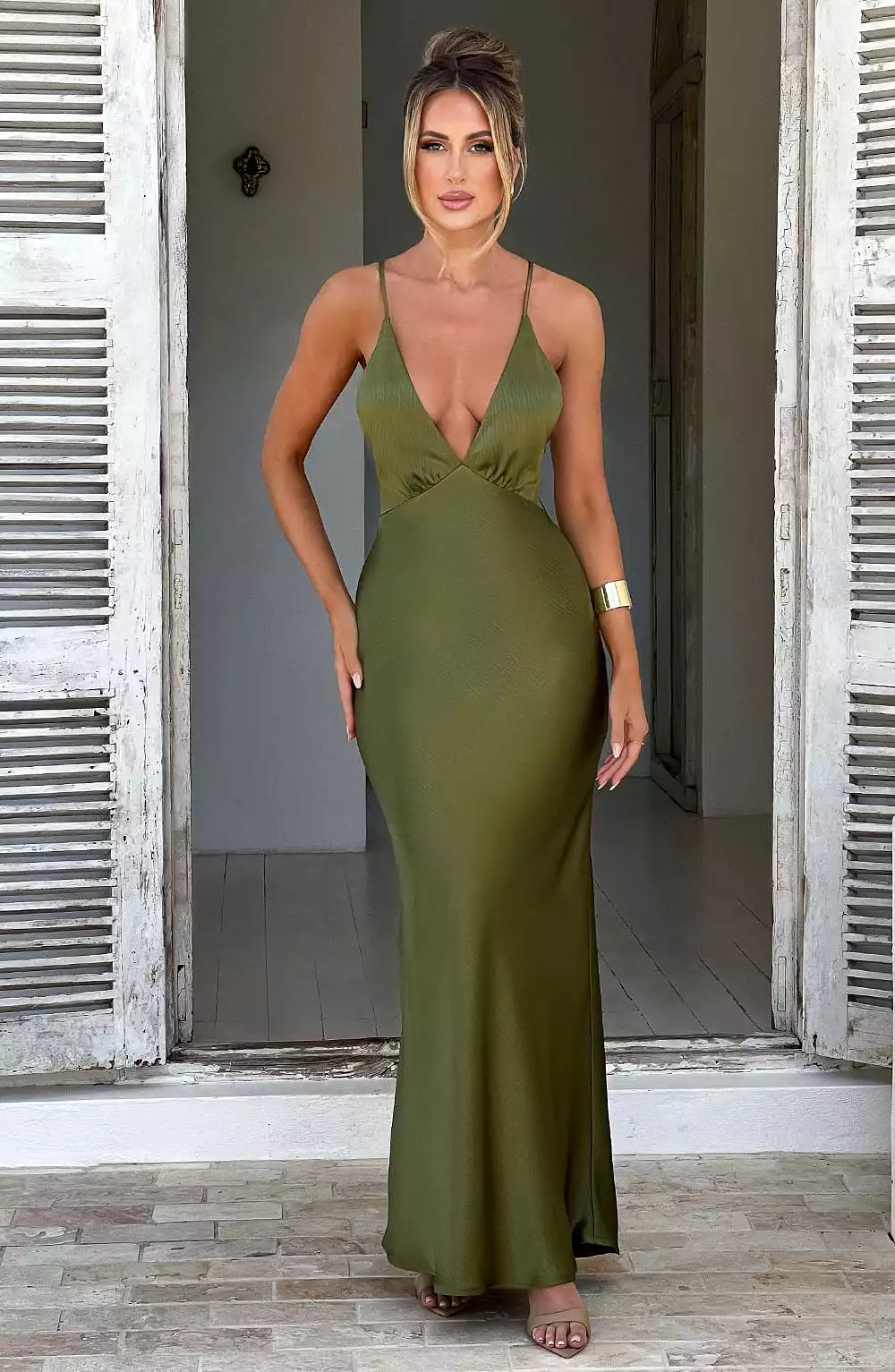 Anja Maxi Dress Khaki