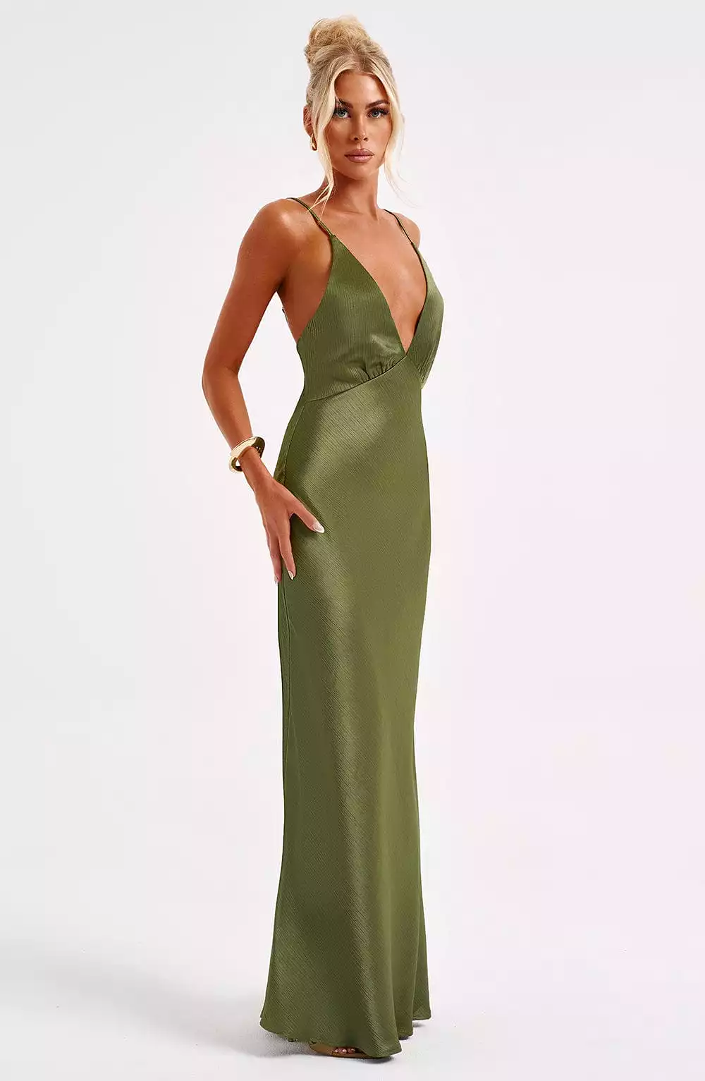 Anja Maxi Dress Khaki