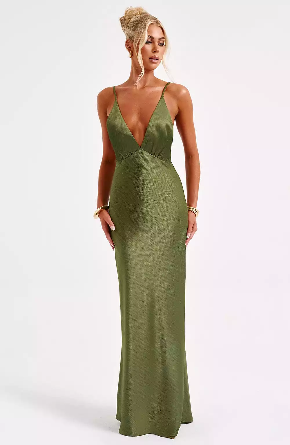 Anja Maxi Dress Khaki