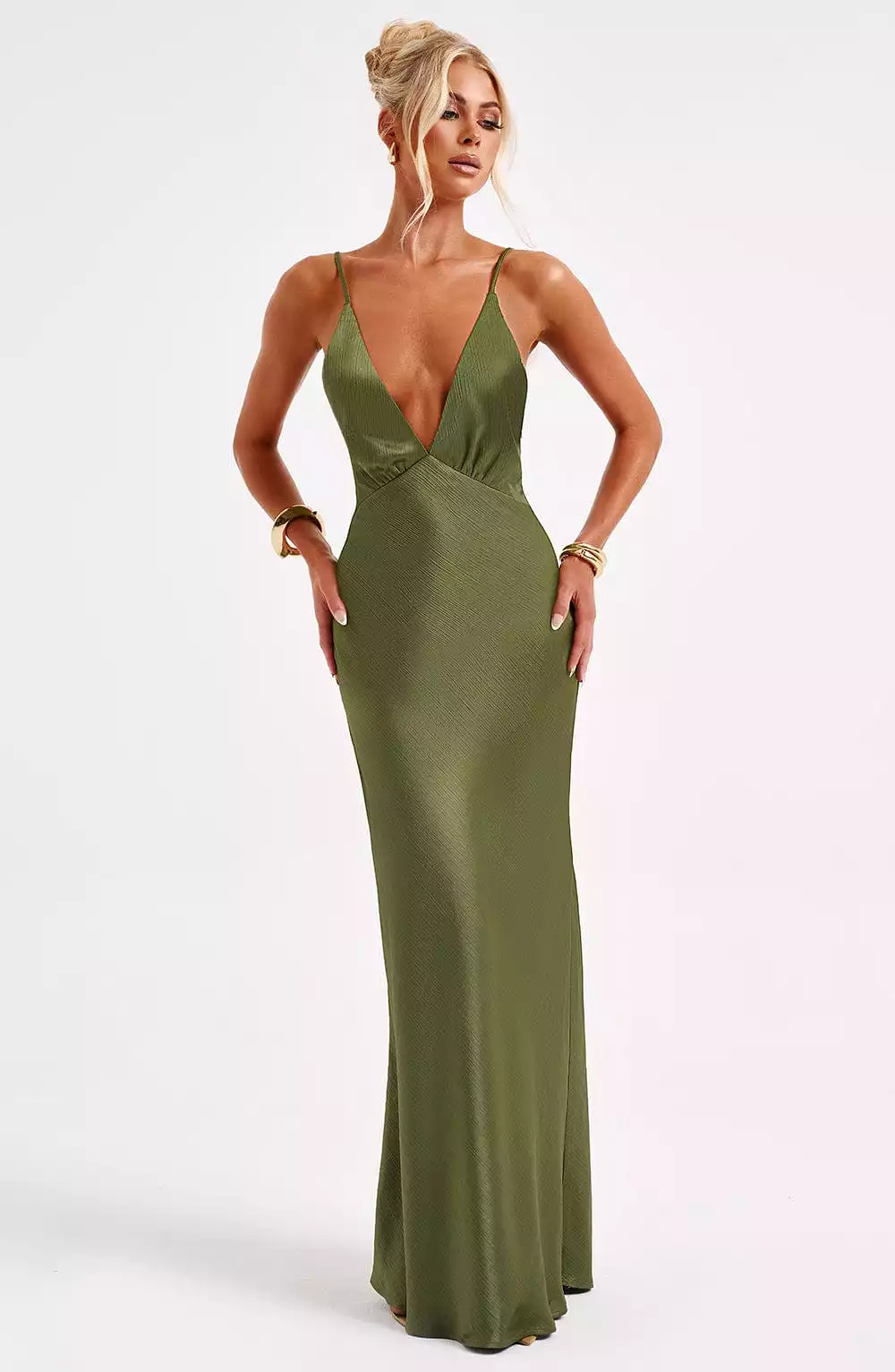 Anja Maxi Dress Khaki