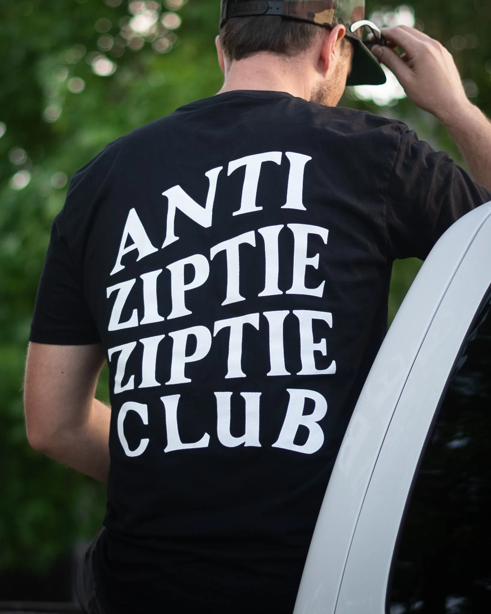 Black Premium T-Shirt - ANTI ZIPTIE ZIPTIE CLUB