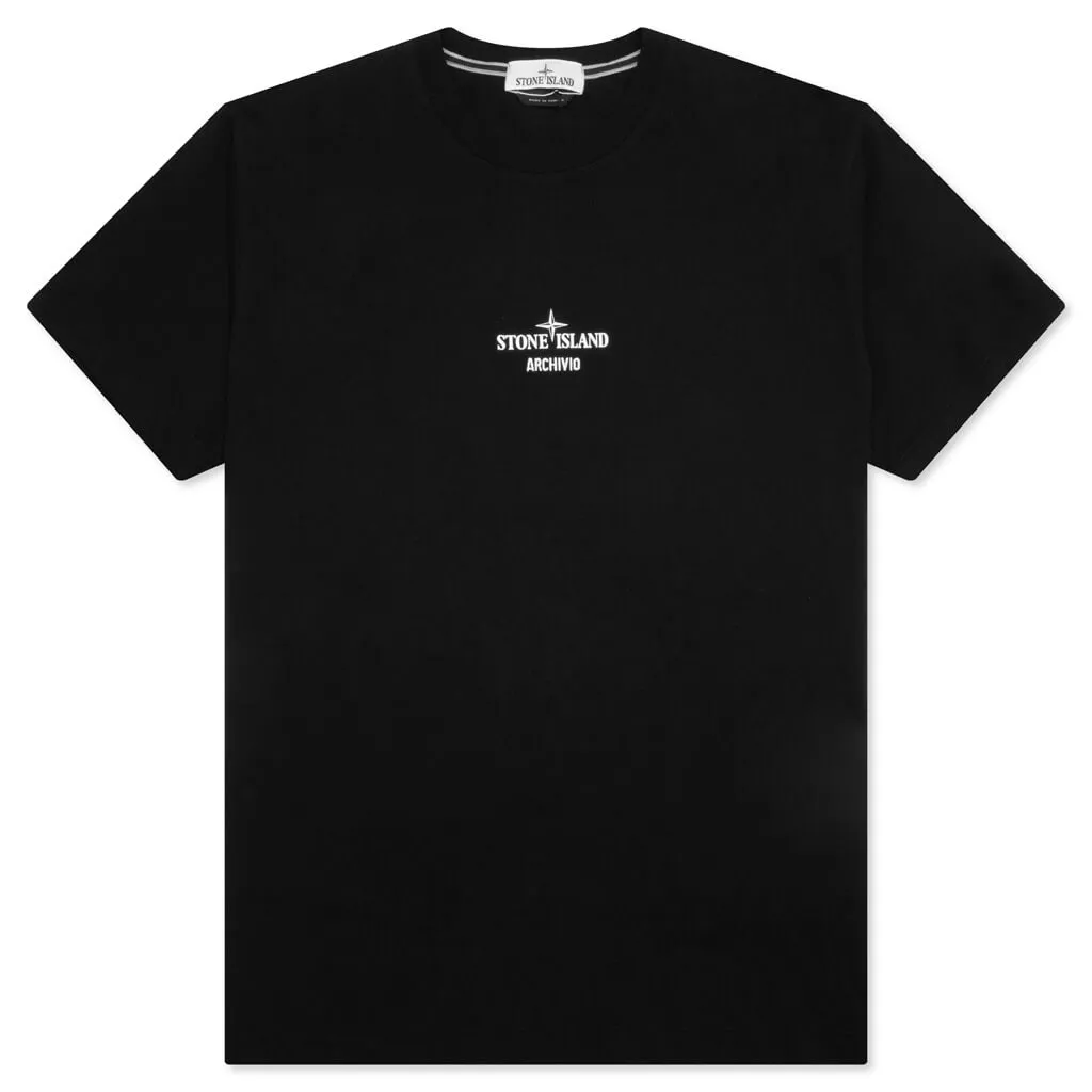 Black Archivio Project PVC S/S T-Shirt