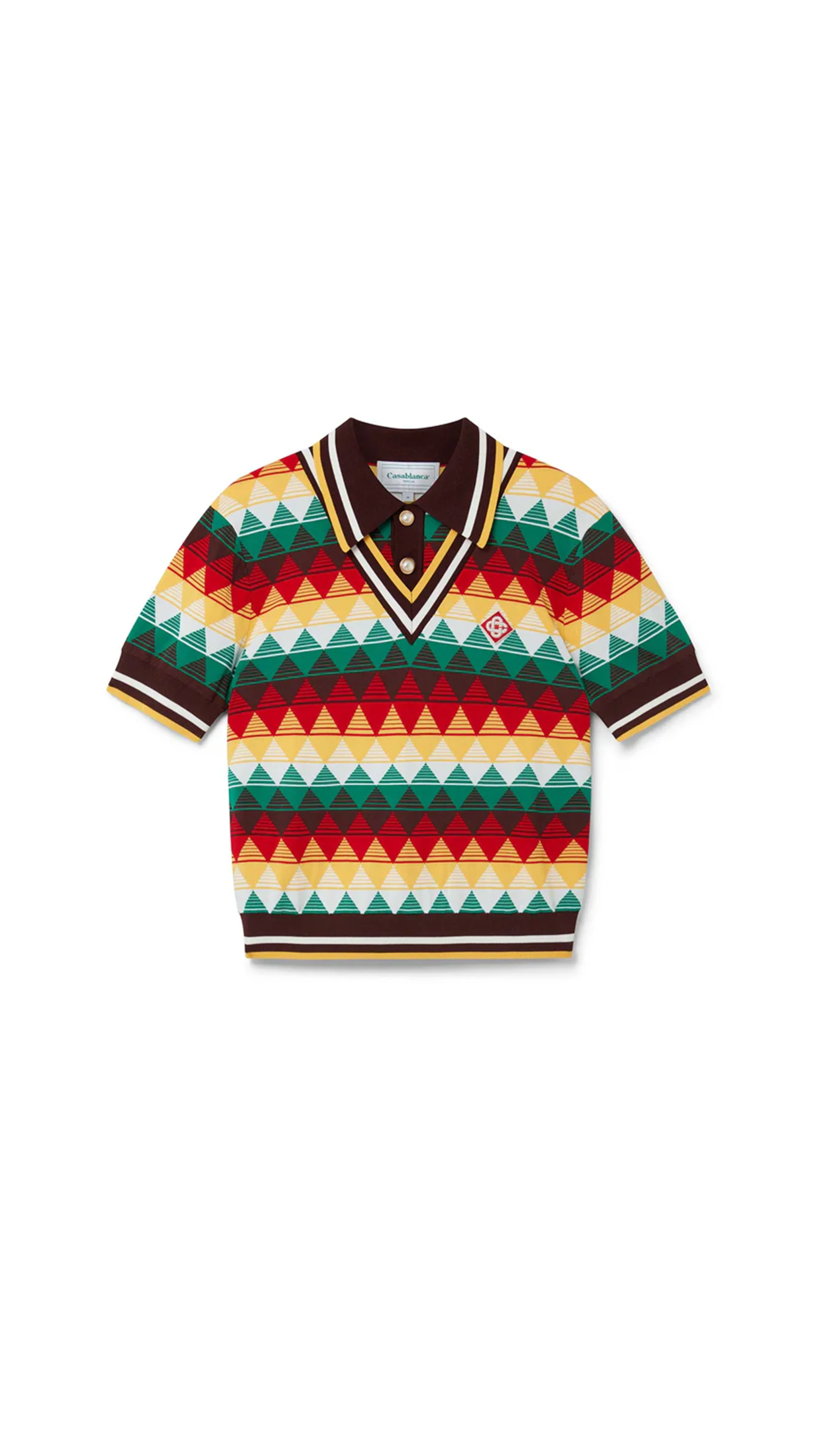 Multicolor Argyle Polo Shirt