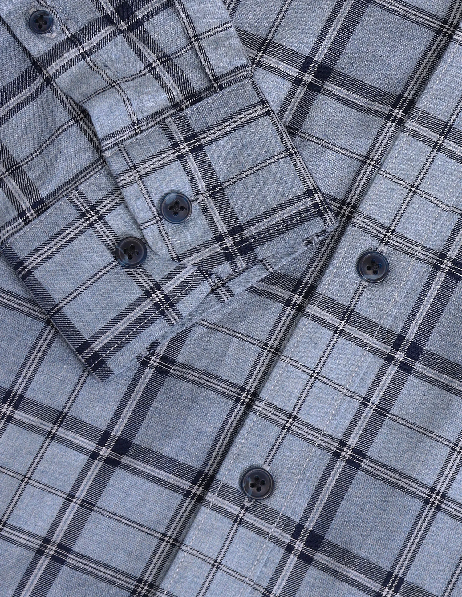 Arrow Sport Grid Tattersall Checks Cotton Shirt - Arrow Grid Checked Cotton Shirt