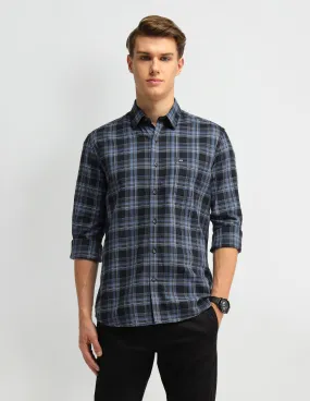 Arrow Sport Plaid Checks Slim Fit Shirt.