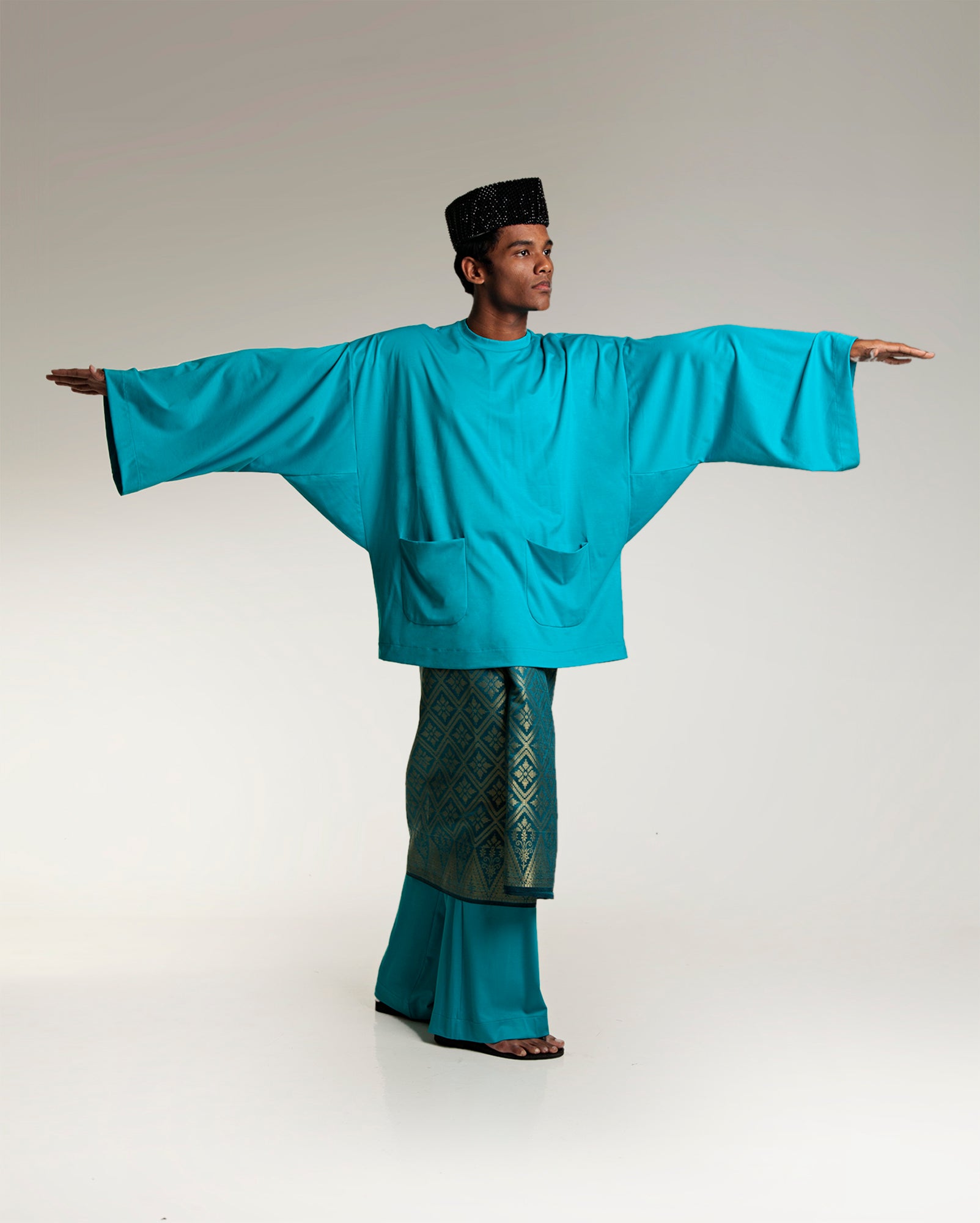 Baju Melayu Sleepwear (Aqua Jet Jersey)