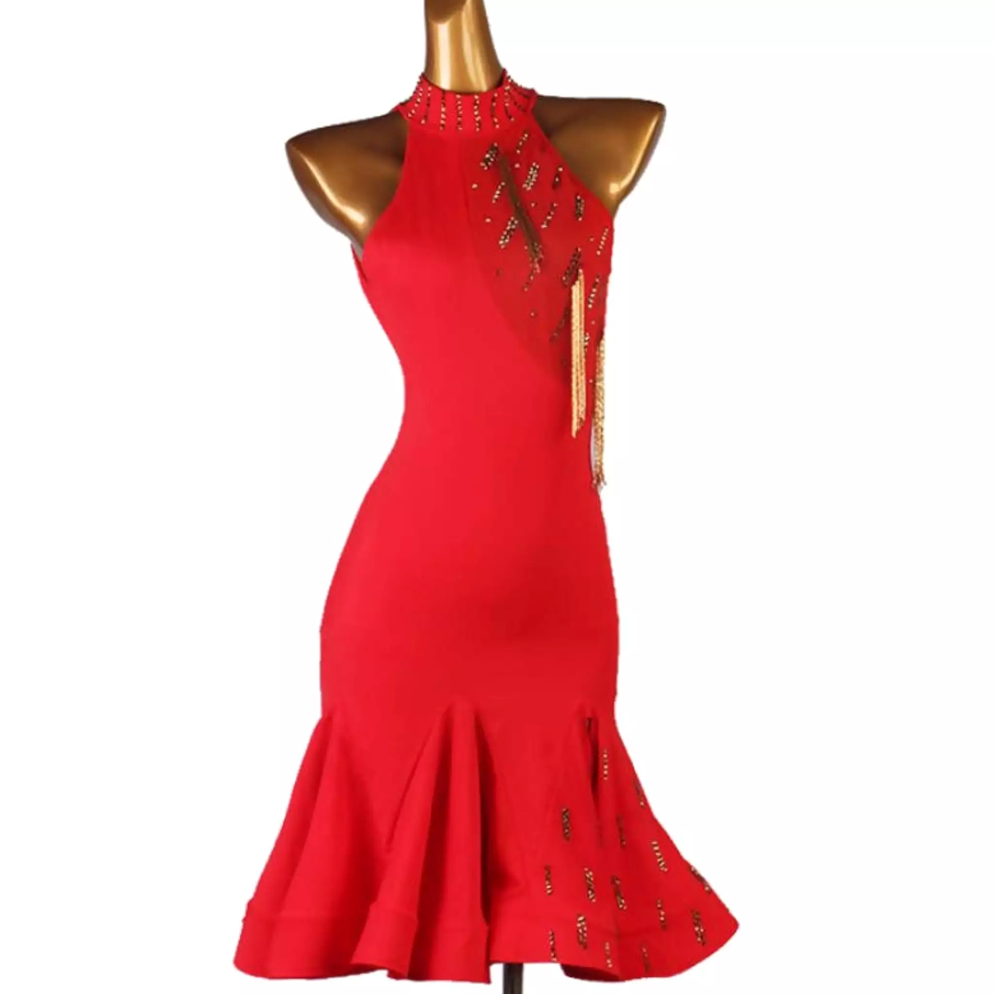 Ballroom Latin Dance Dress Red/Black LQ223 - Ravishing!