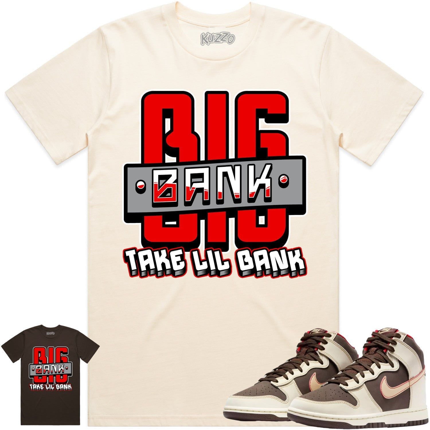 Baroque Brown Dunks Shirt - RED BIG BANK