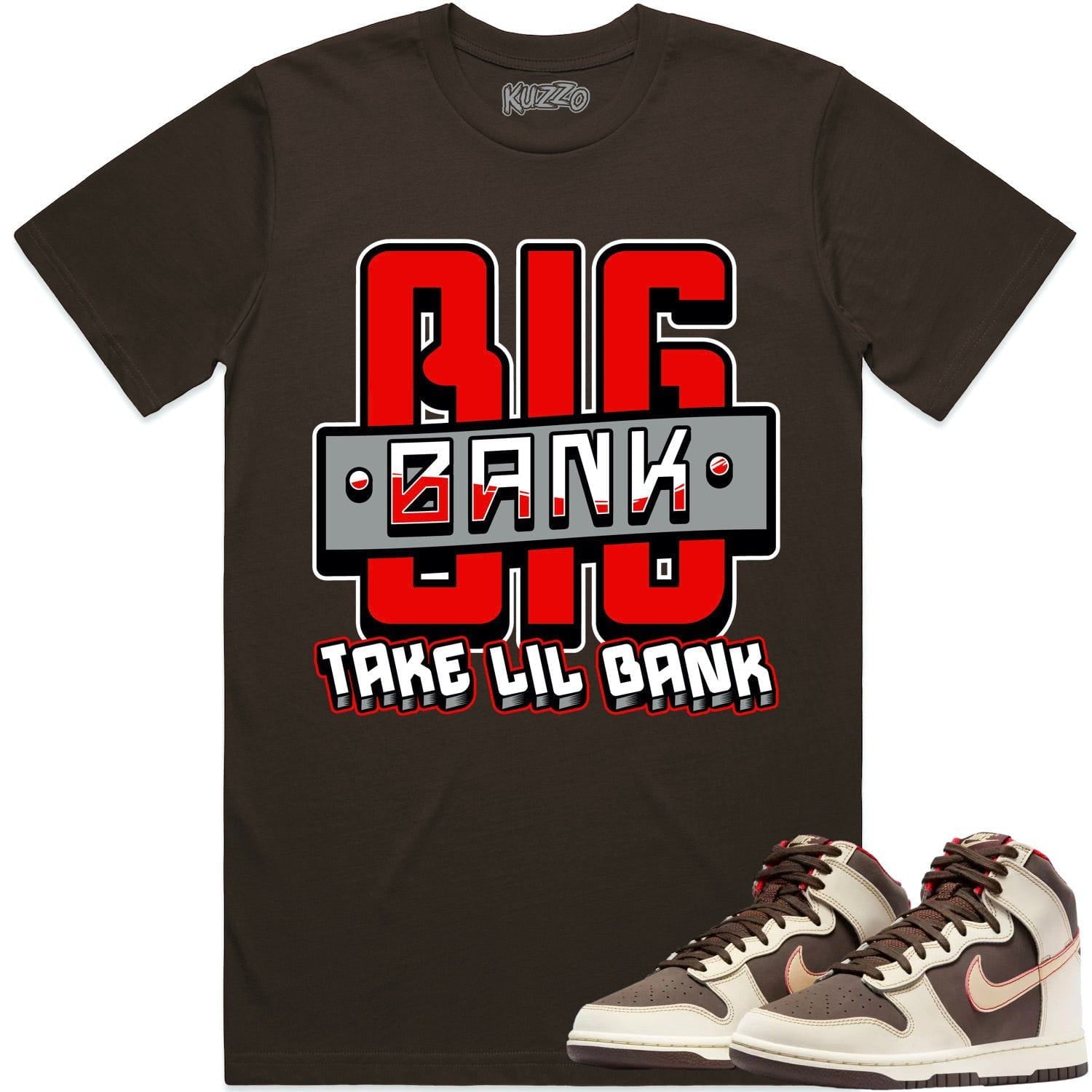 Baroque Brown Dunks Shirt - RED BIG BANK