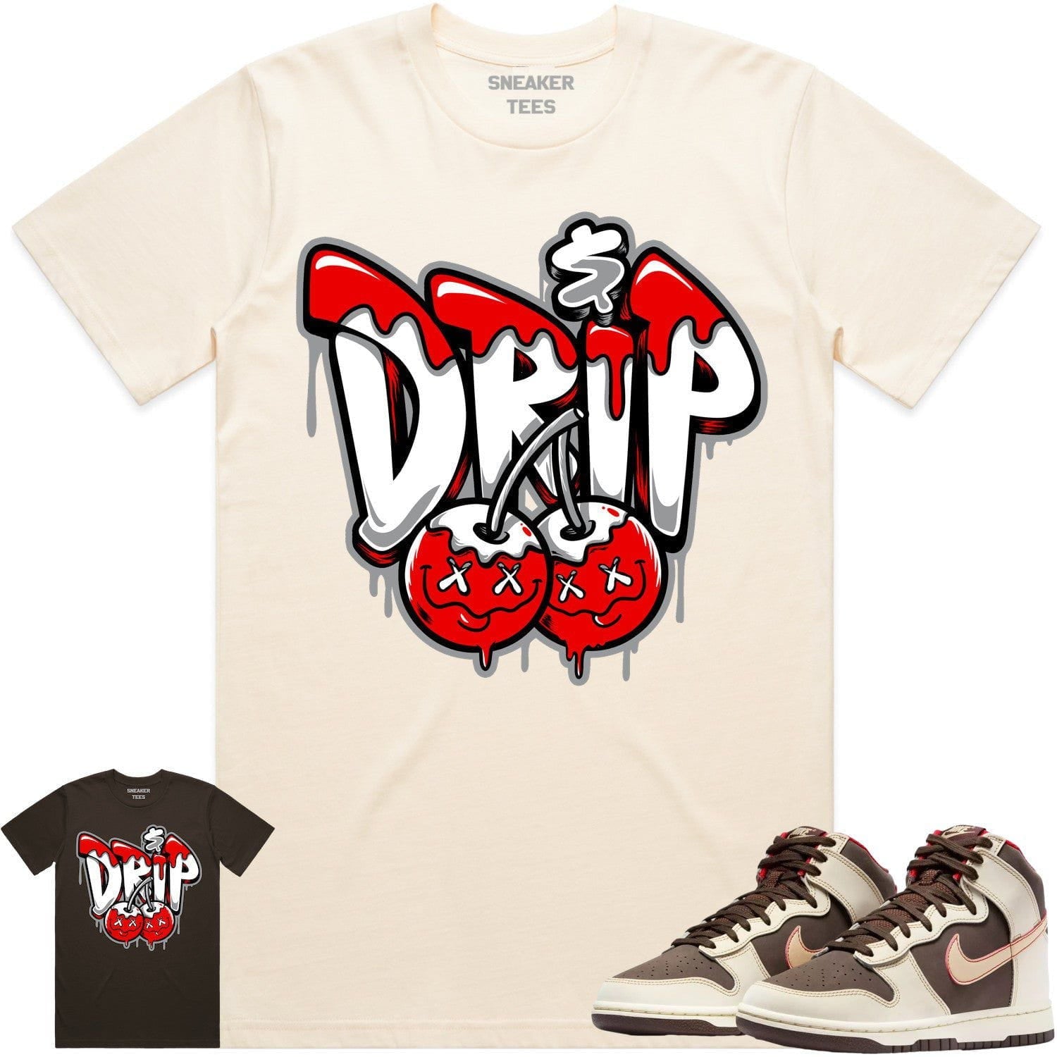 Baroque Brown Dunks Shirt - RED MONEY DRIP - Perfect Match