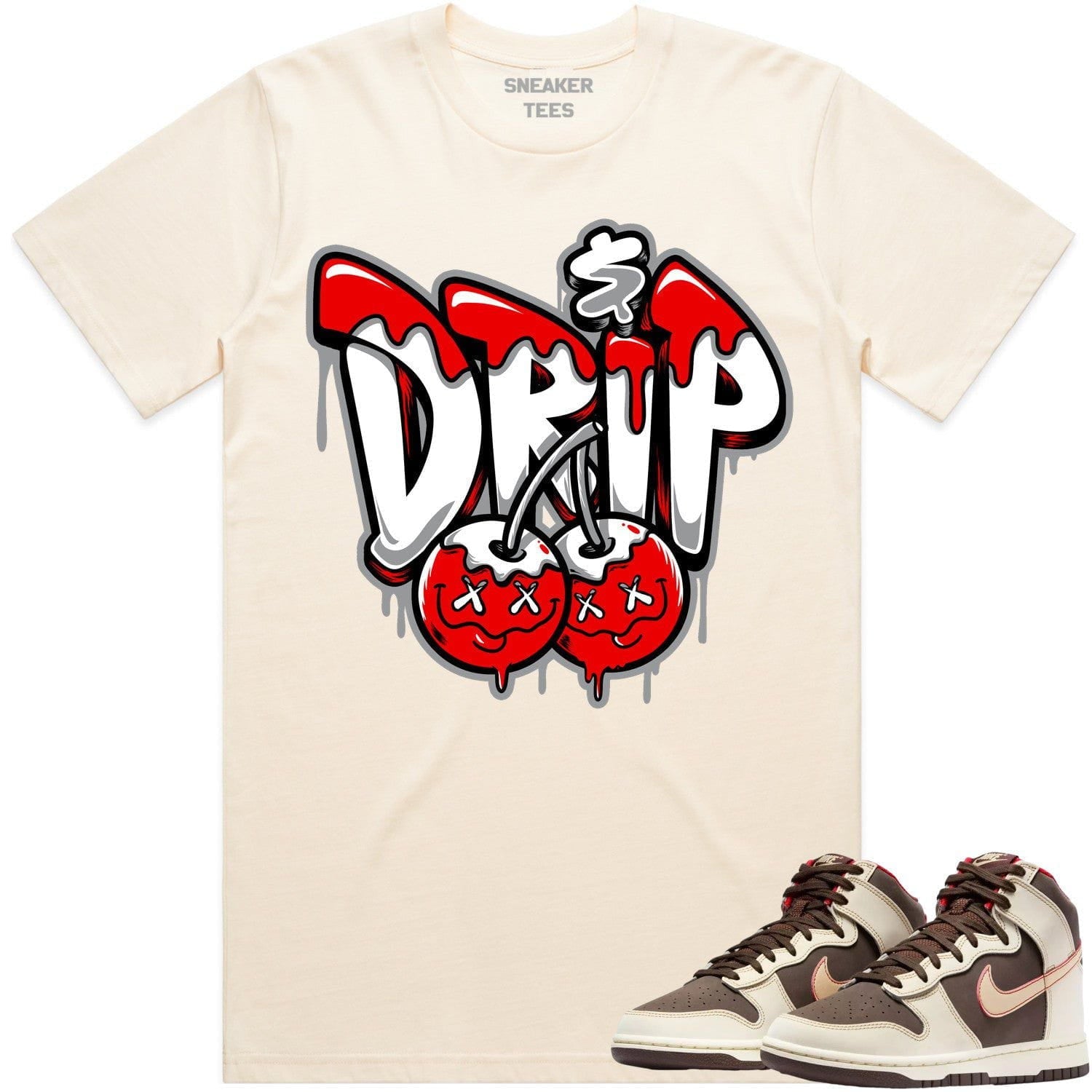 Baroque Brown Dunks Shirt - RED MONEY DRIP - Perfect Match