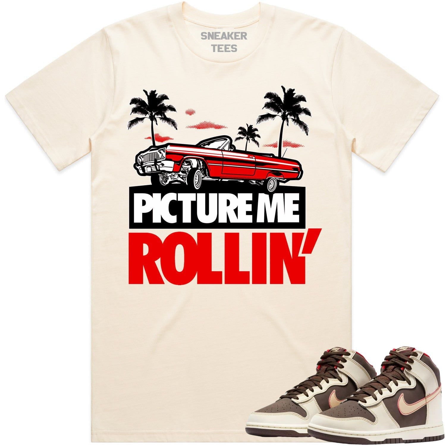 Baroque Brown Dunks Shirt - RED PMR - Perfect Matching