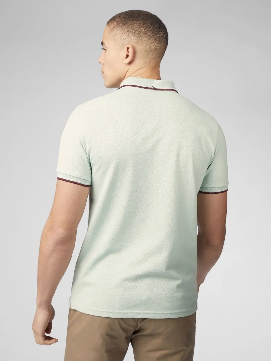 Ben Sherman Mint Casual Polo Shirt with Short Sleeves