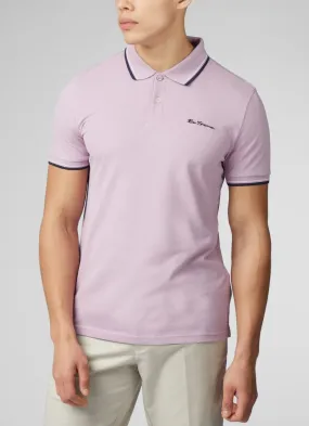 Ben Sherman Violet Casual Polo Shirt with Short Sleeves