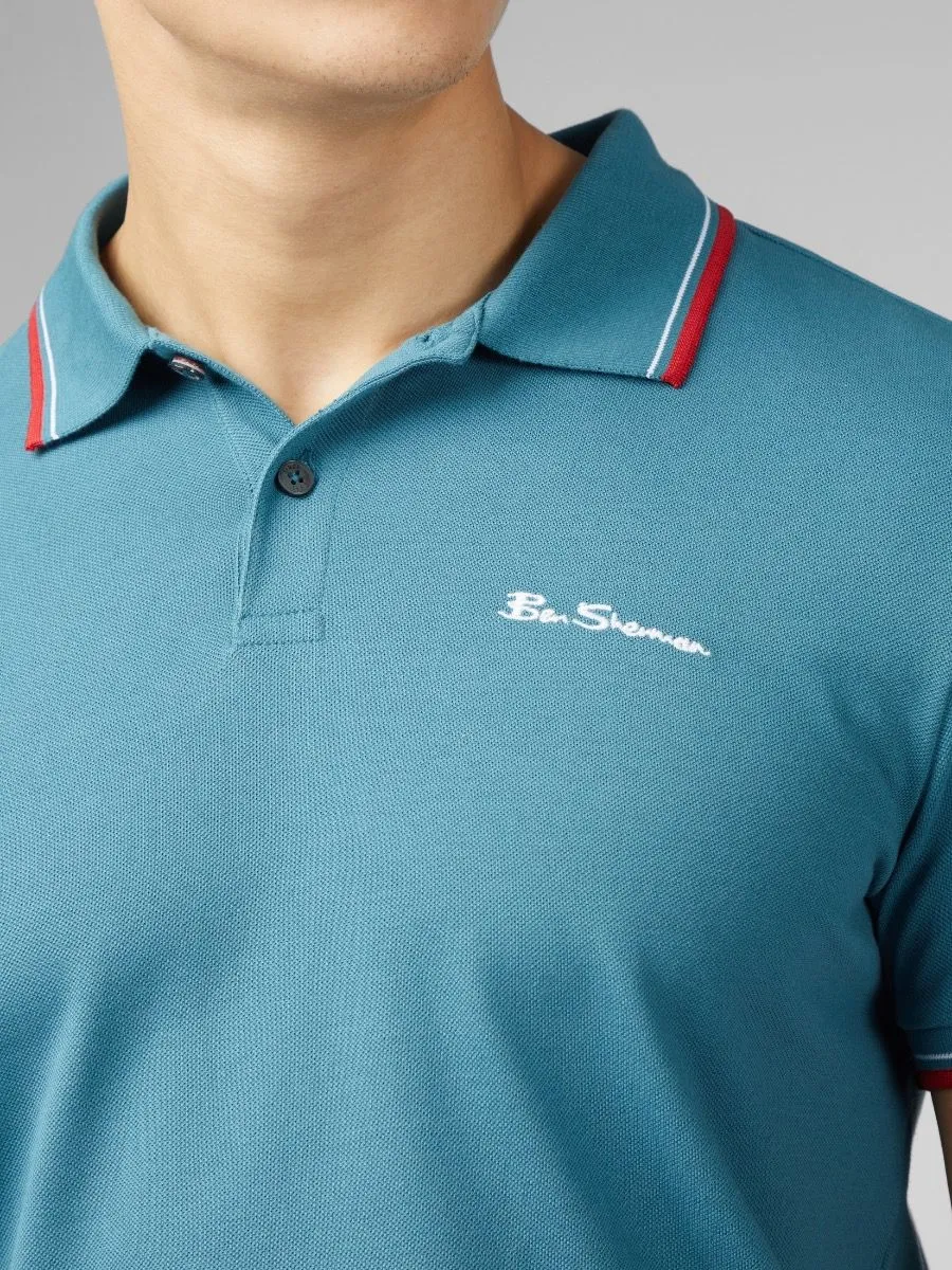 Ben Sherman Casual Teal Polo Shirt