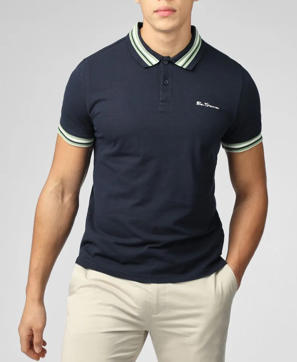 Dark Navy Short Sleeve Ben Sherman Polo Shirt