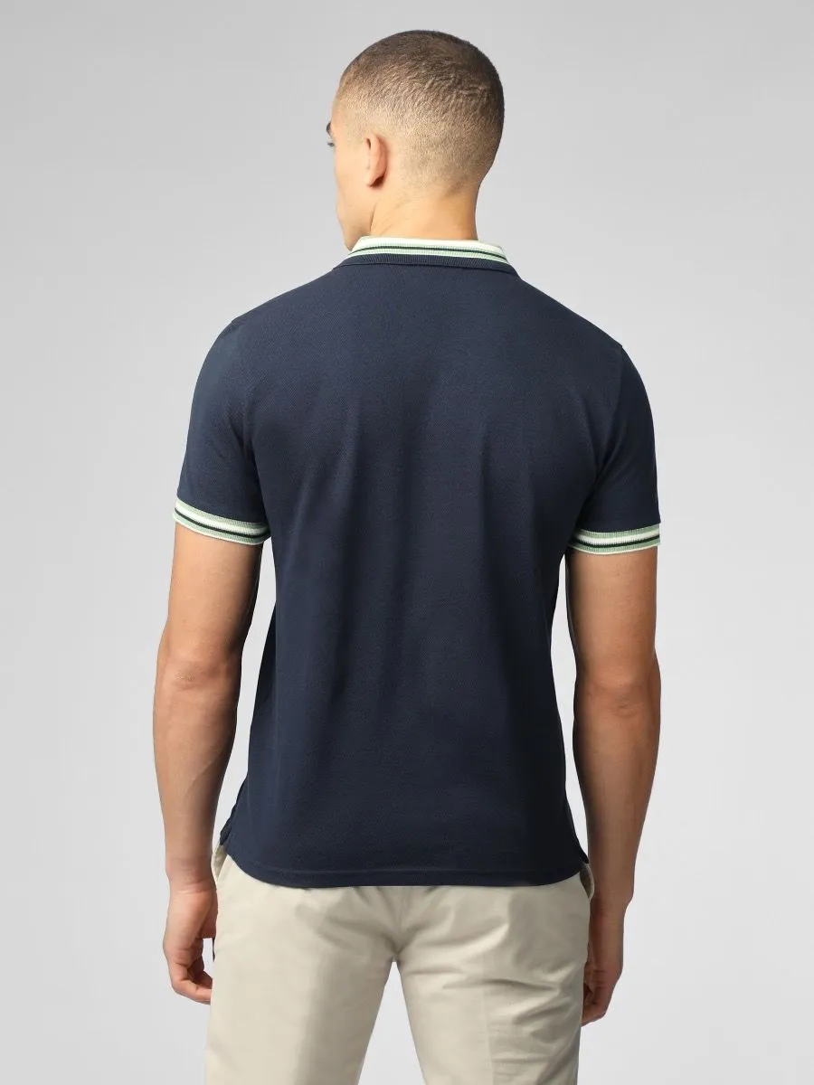 Dark Navy Short Sleeve Ben Sherman Polo Shirt