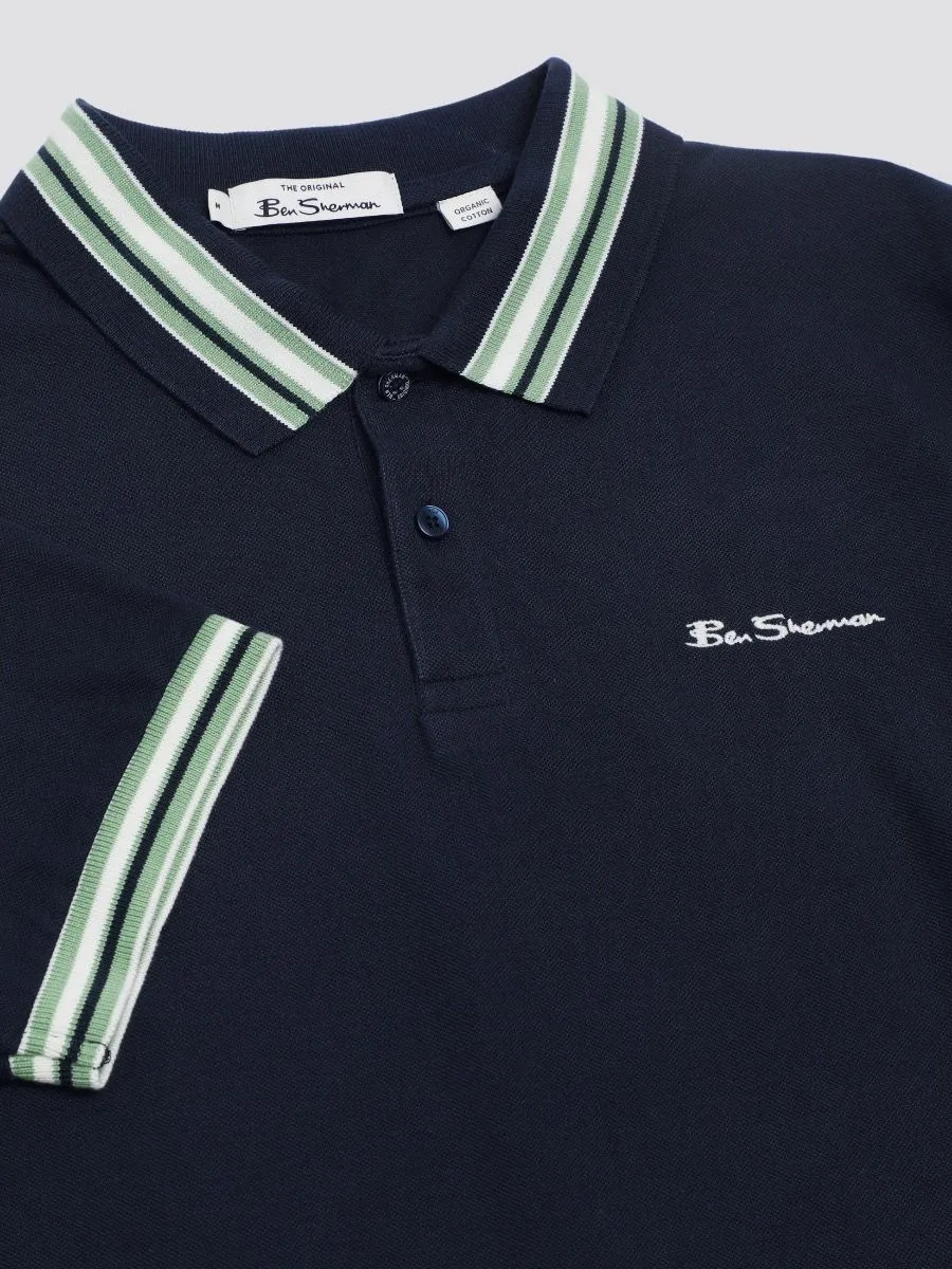 Dark Navy Short Sleeve Ben Sherman Polo Shirt