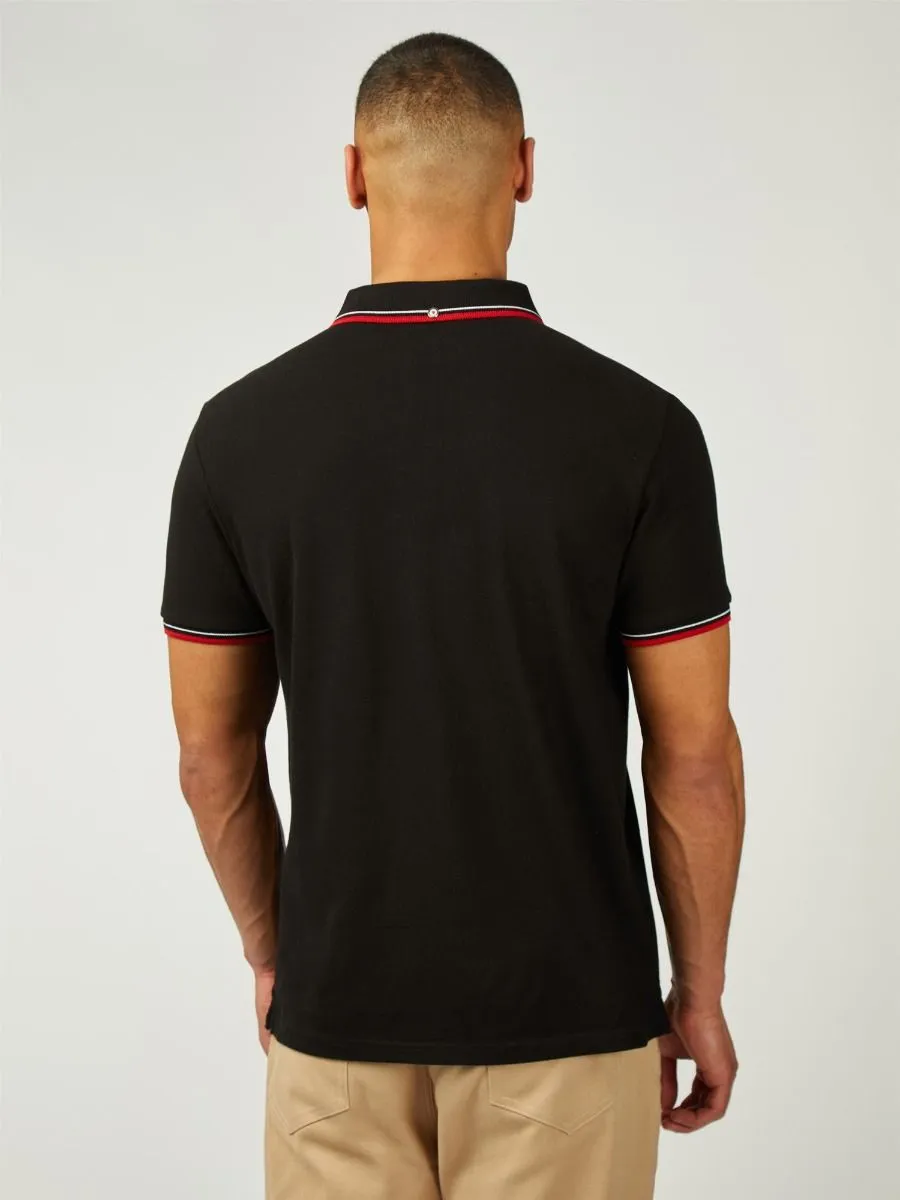 Ben Sherman Black Signature Pique Polo Shirt