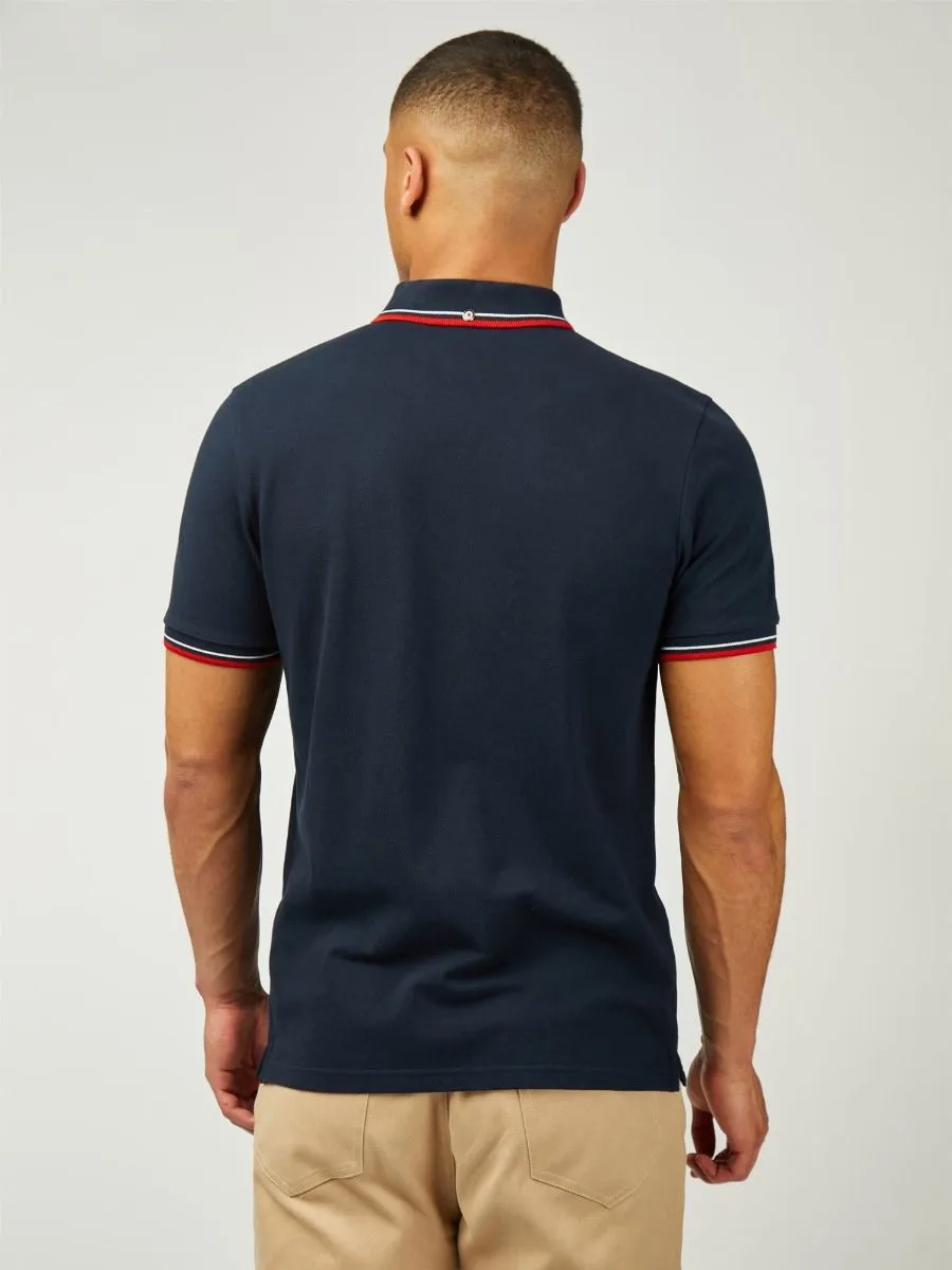 Dark Navy Ben Sherman Signature Pique Polo Shirt