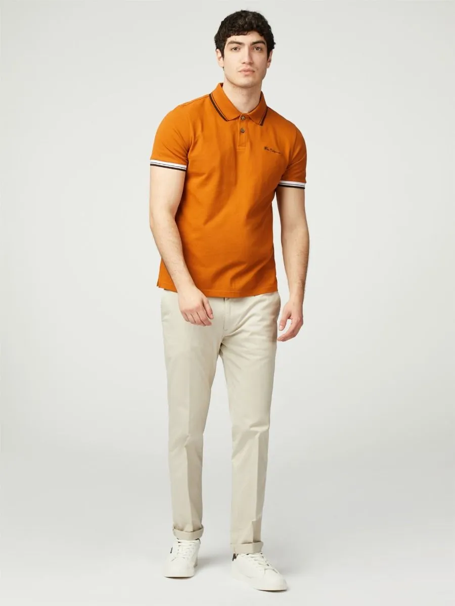 Orange Ben Sherman Pique Signature Polo Shirt