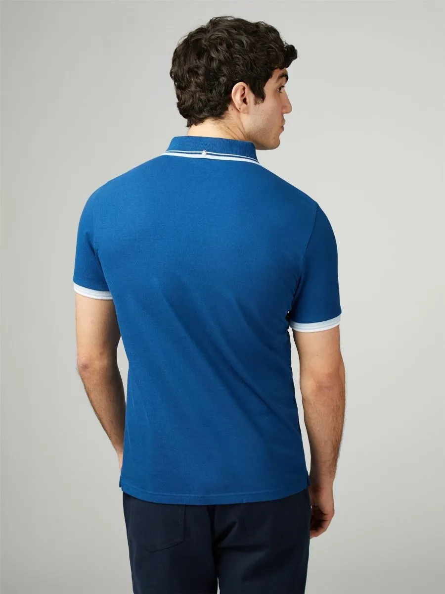 Royal Blue Ben Sherman Pique Signature Polo Shirt