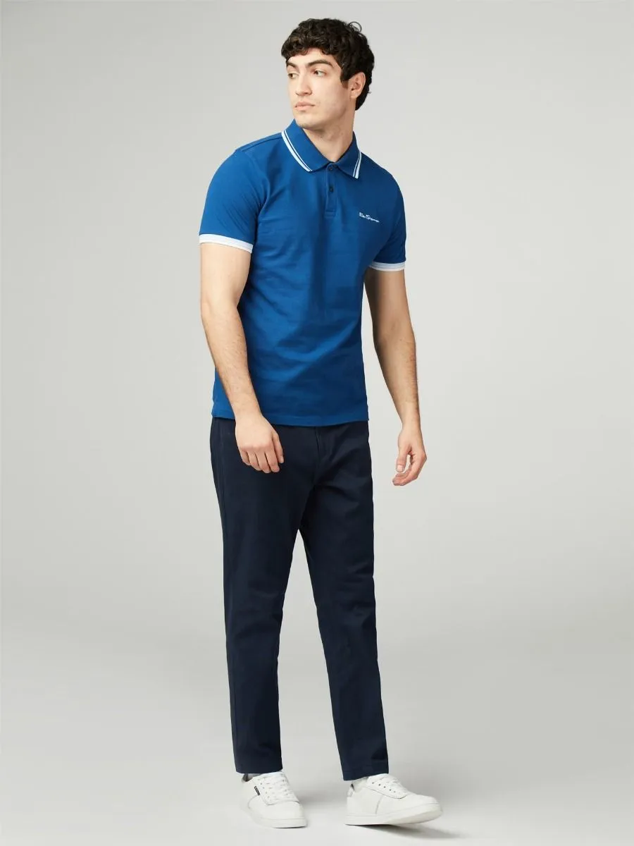 Royal Blue Ben Sherman Pique Signature Polo Shirt