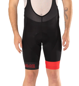 Biemme Legend Eco Cycling Bib Shorts, Black/Red, Mens XL, Made in Italy