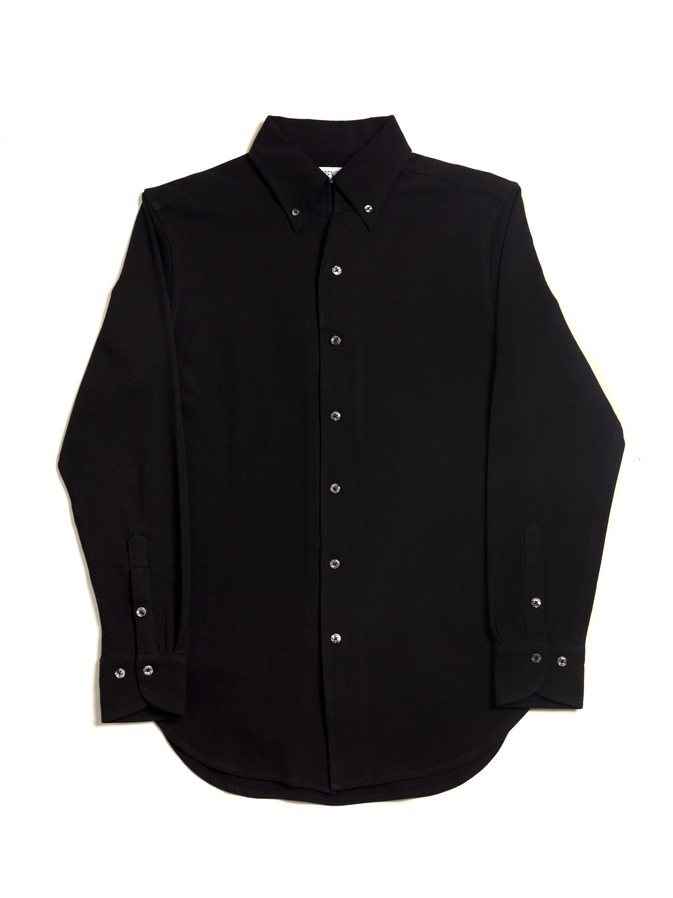 Black Button Down Polo Shirt