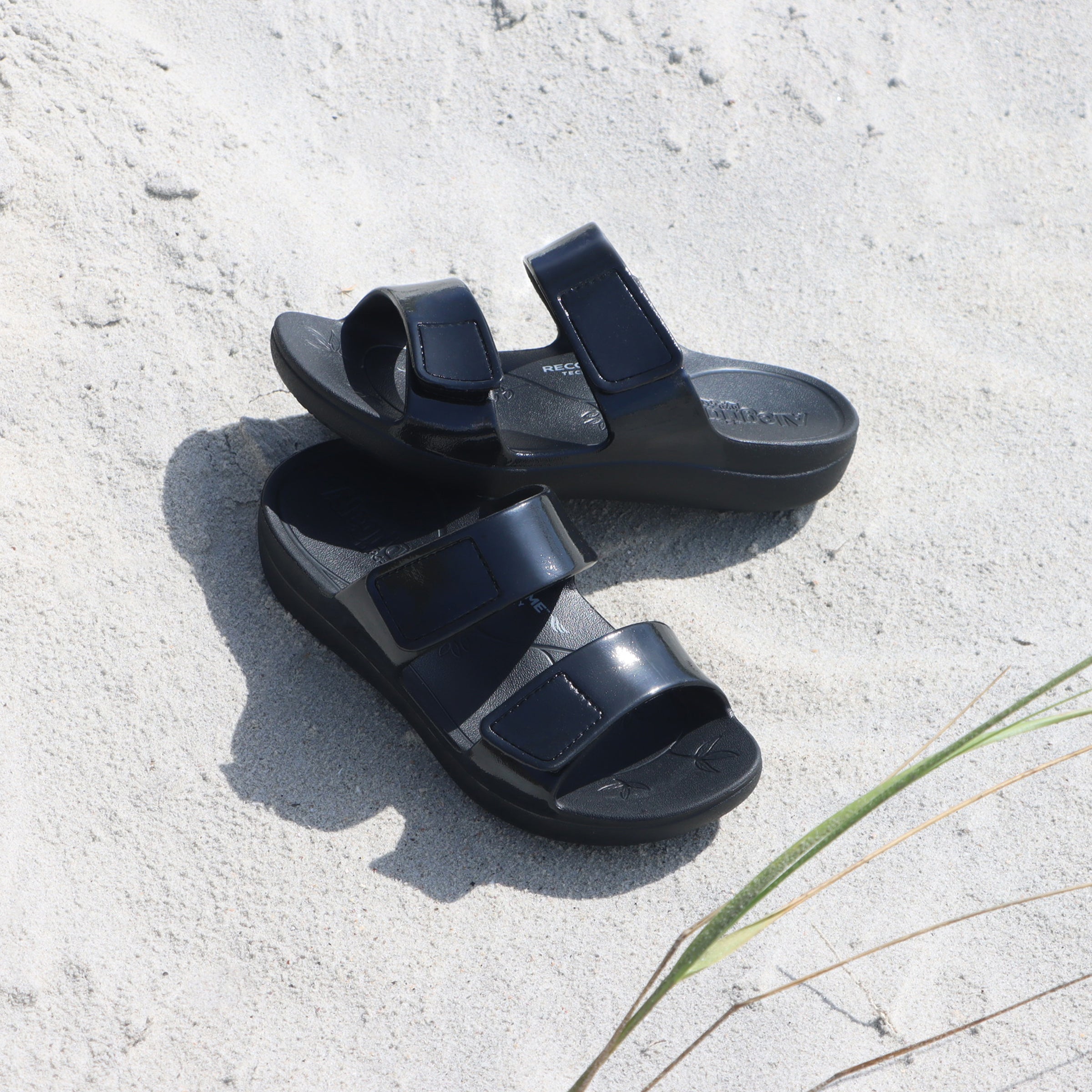 Black Gloss Sandal