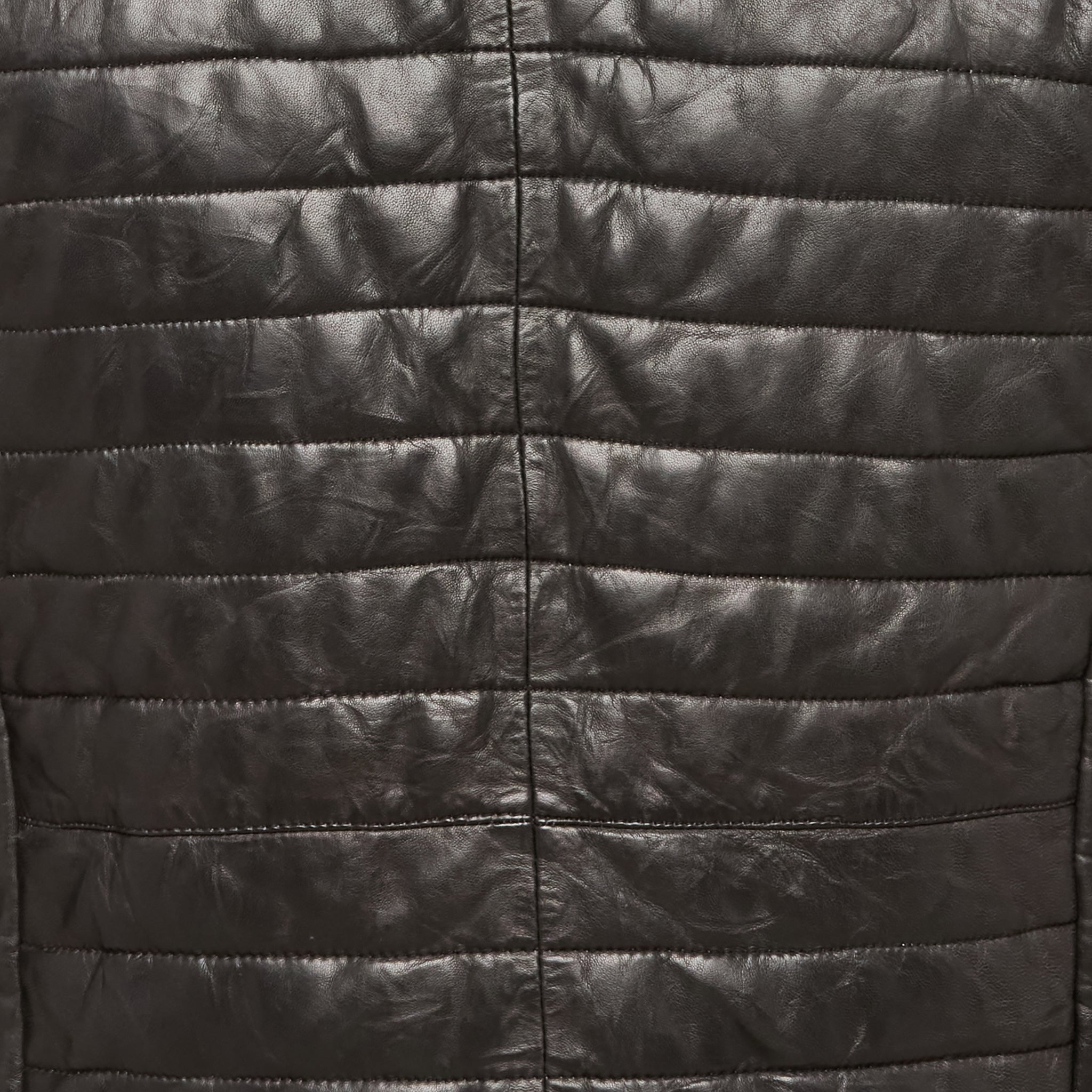 Black Western Yoke Leather Vest - Shop Now