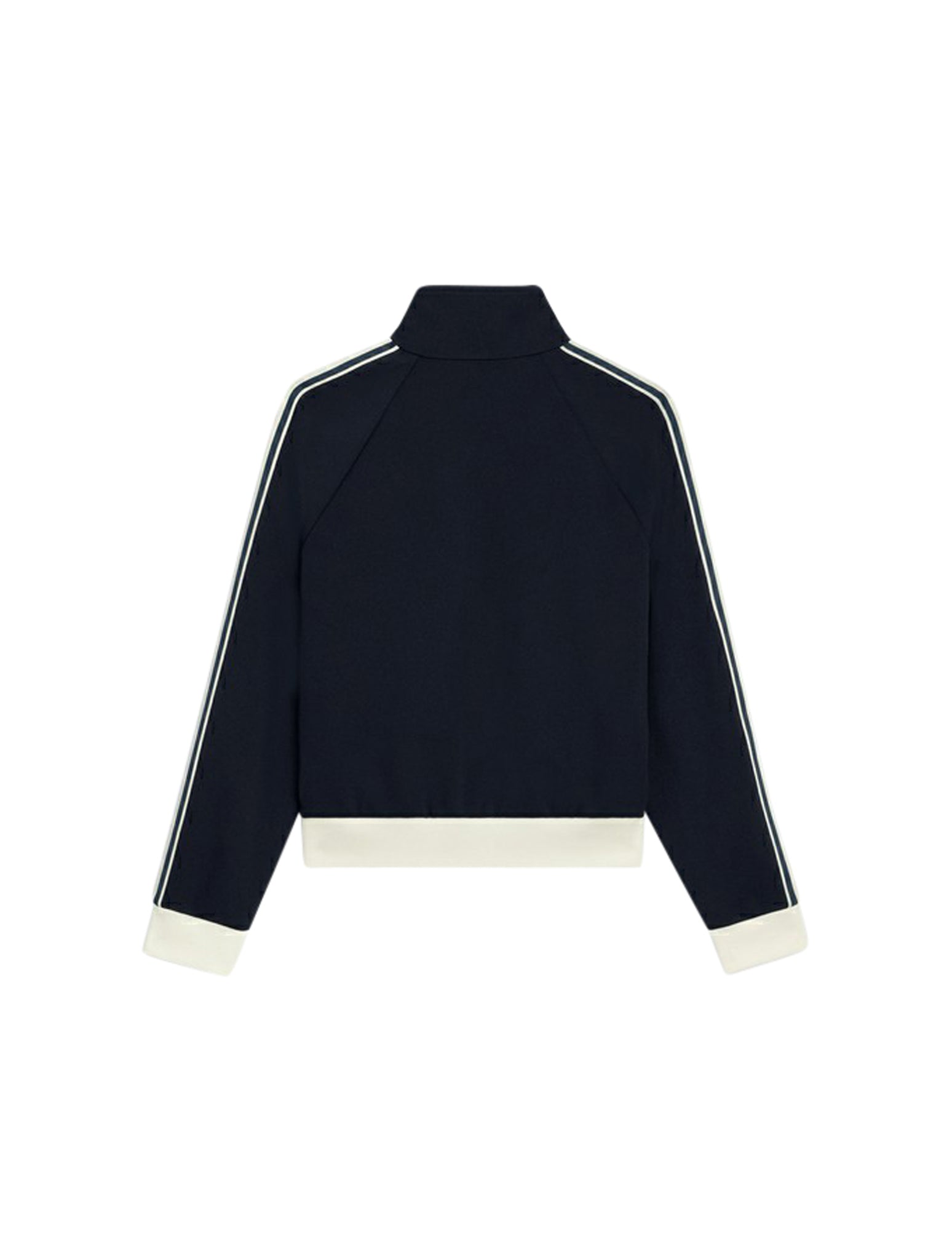 Blue Ancre Off White Double Face Jersey Track Jacket