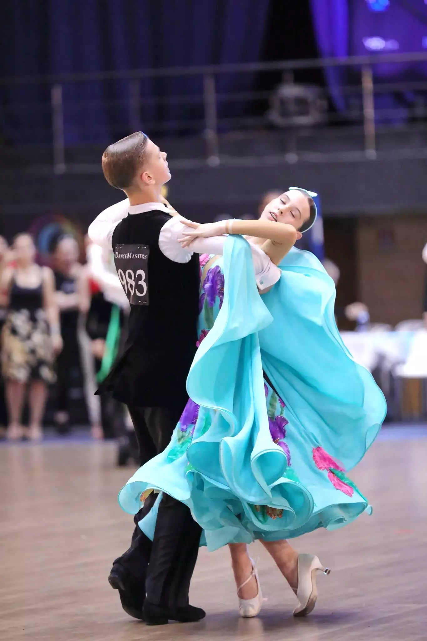 Blue Ballroom and Latin Dress for Juniors