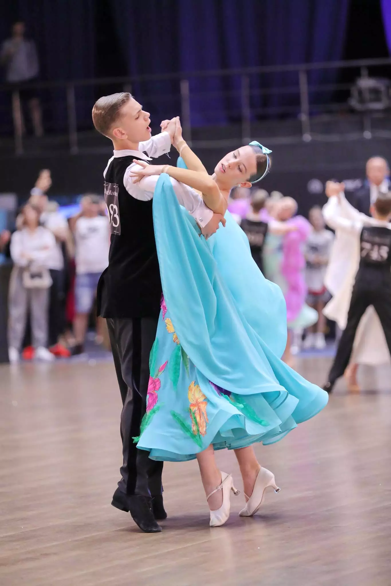 Blue Ballroom and Latin Dress for Juniors