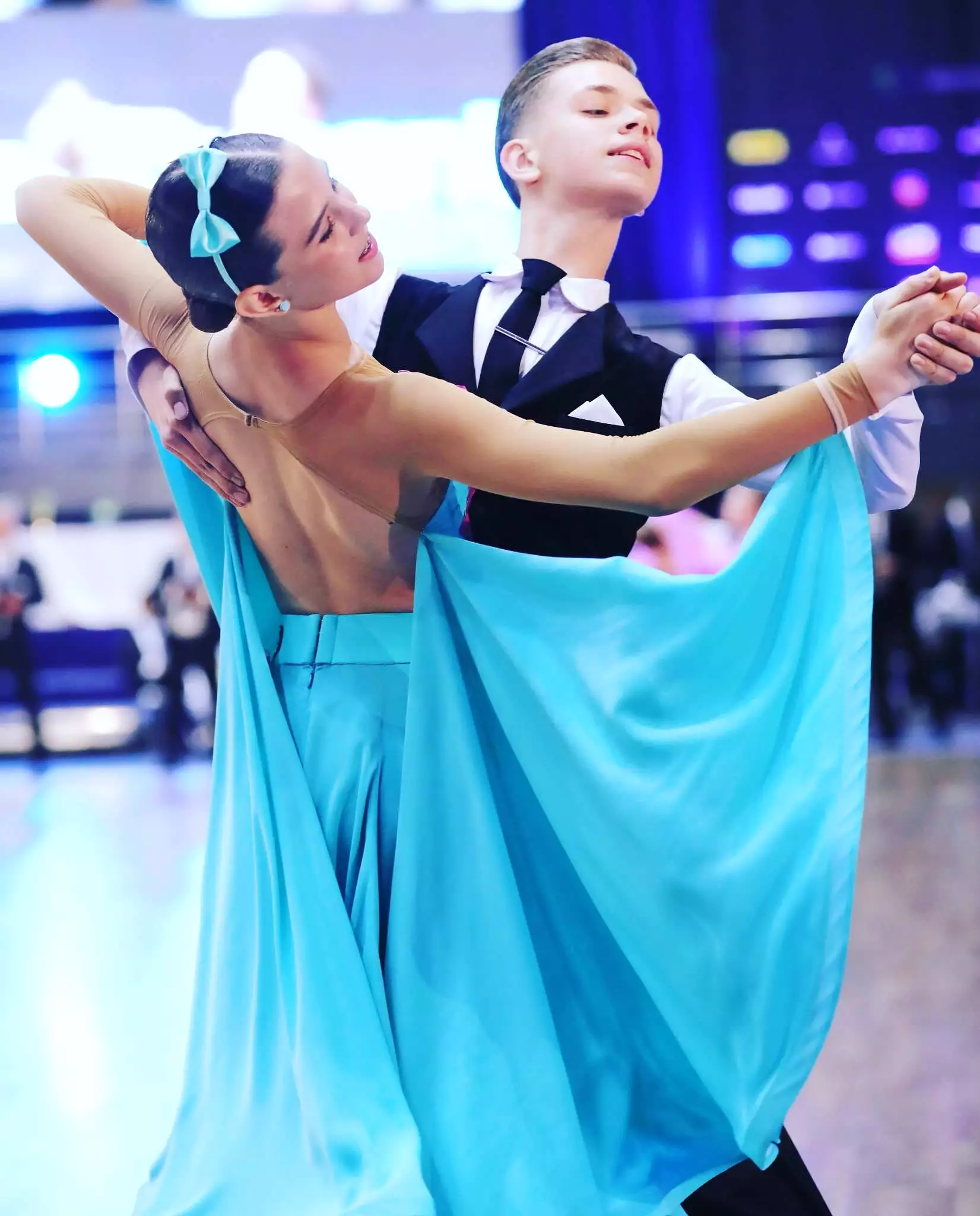 Blue Ballroom and Latin Dress for Juniors