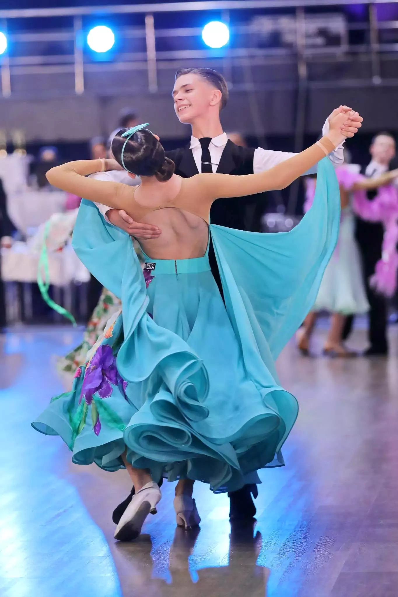 Blue Ballroom and Latin Dress for Juniors