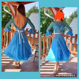 Blue Grace Ballroom Dress with Enchanting Design