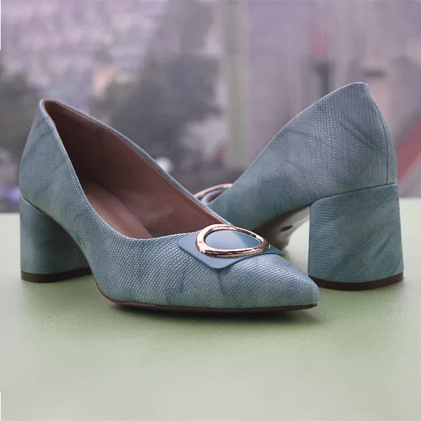 Blue Heel Pumps for ladies